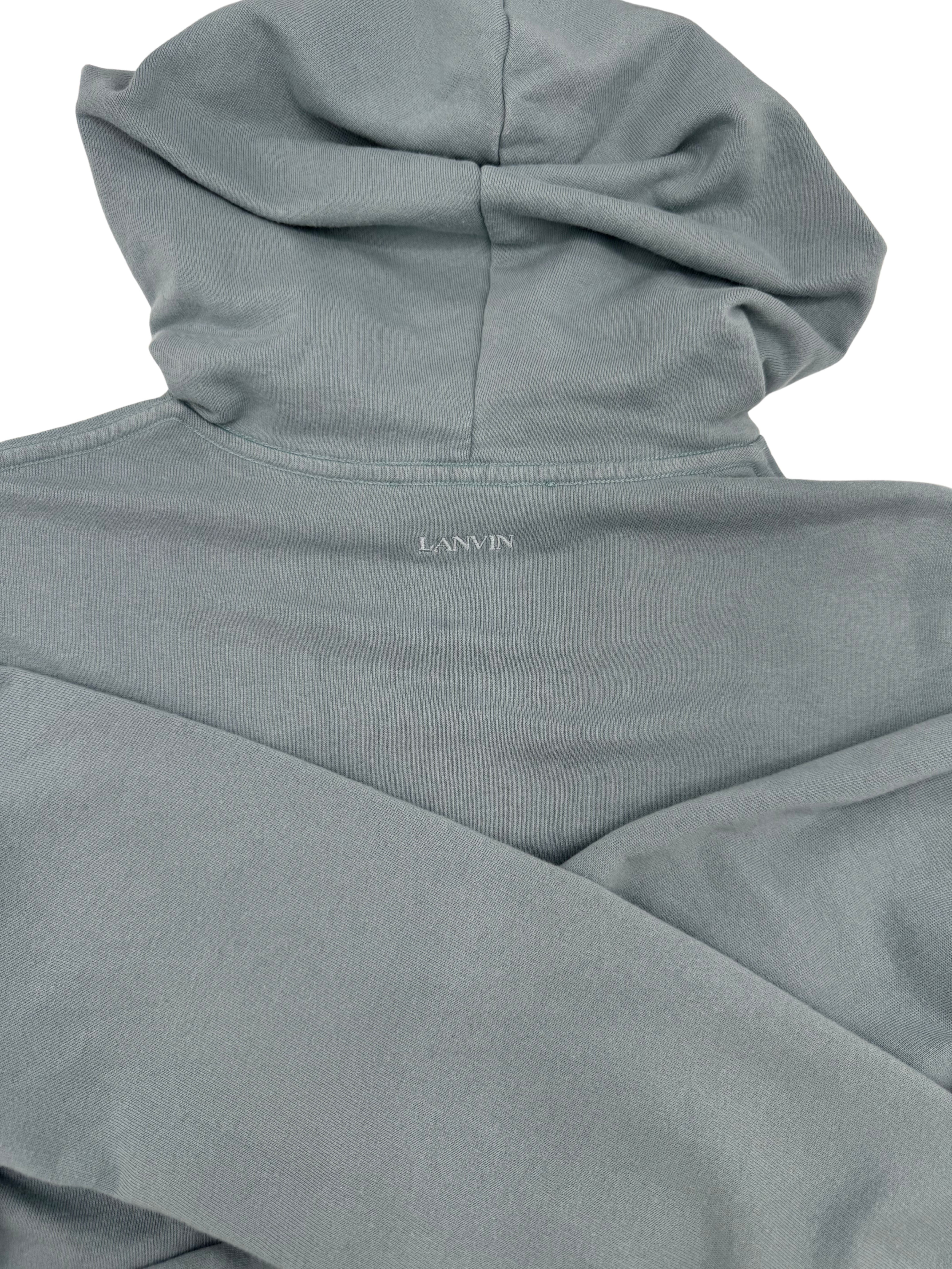 Lanvin Paris Embroidered Logo Hoodie - Light blue Lanvin