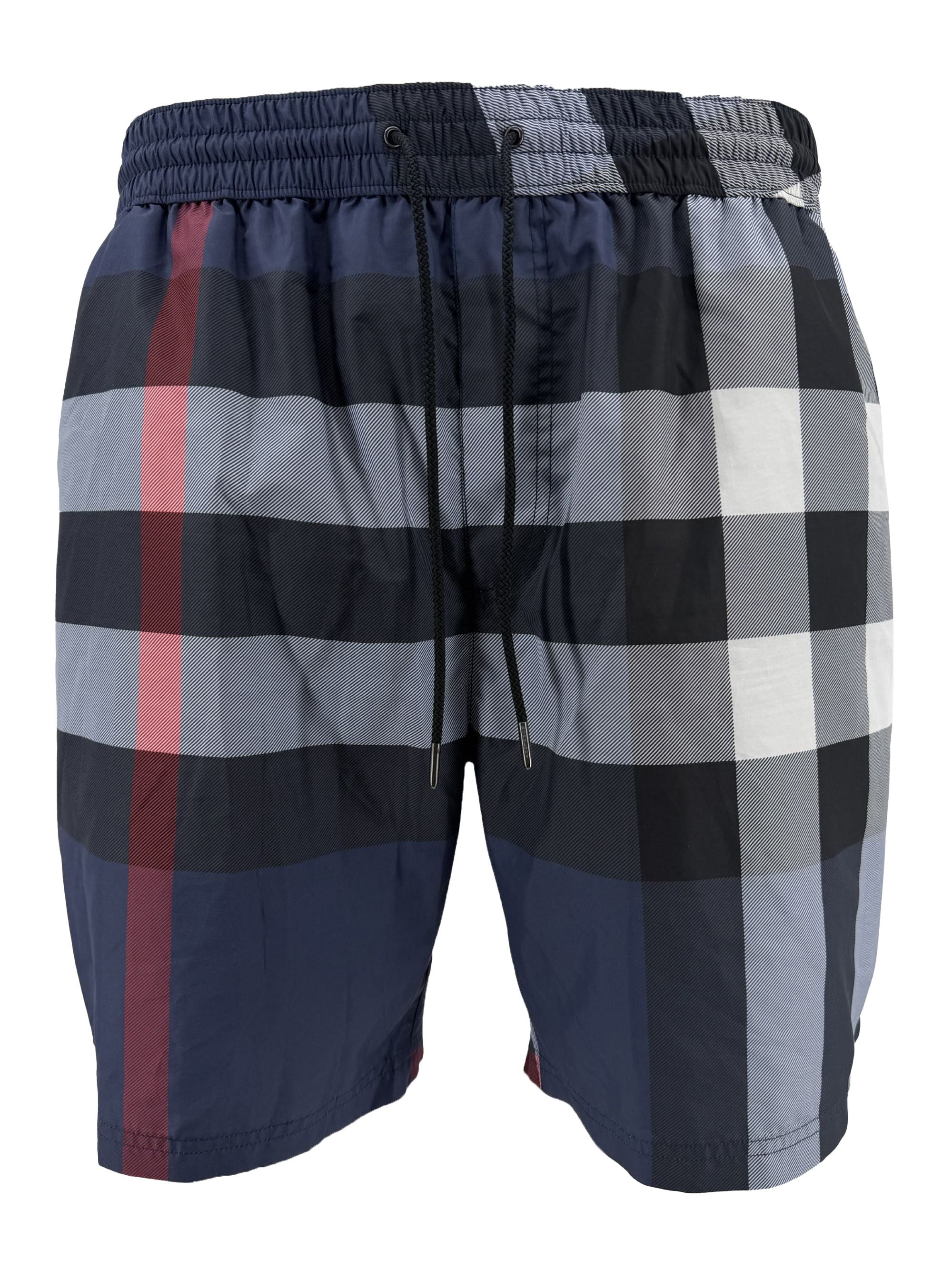 Burberry Check Swim Shorts - Navy Burberry