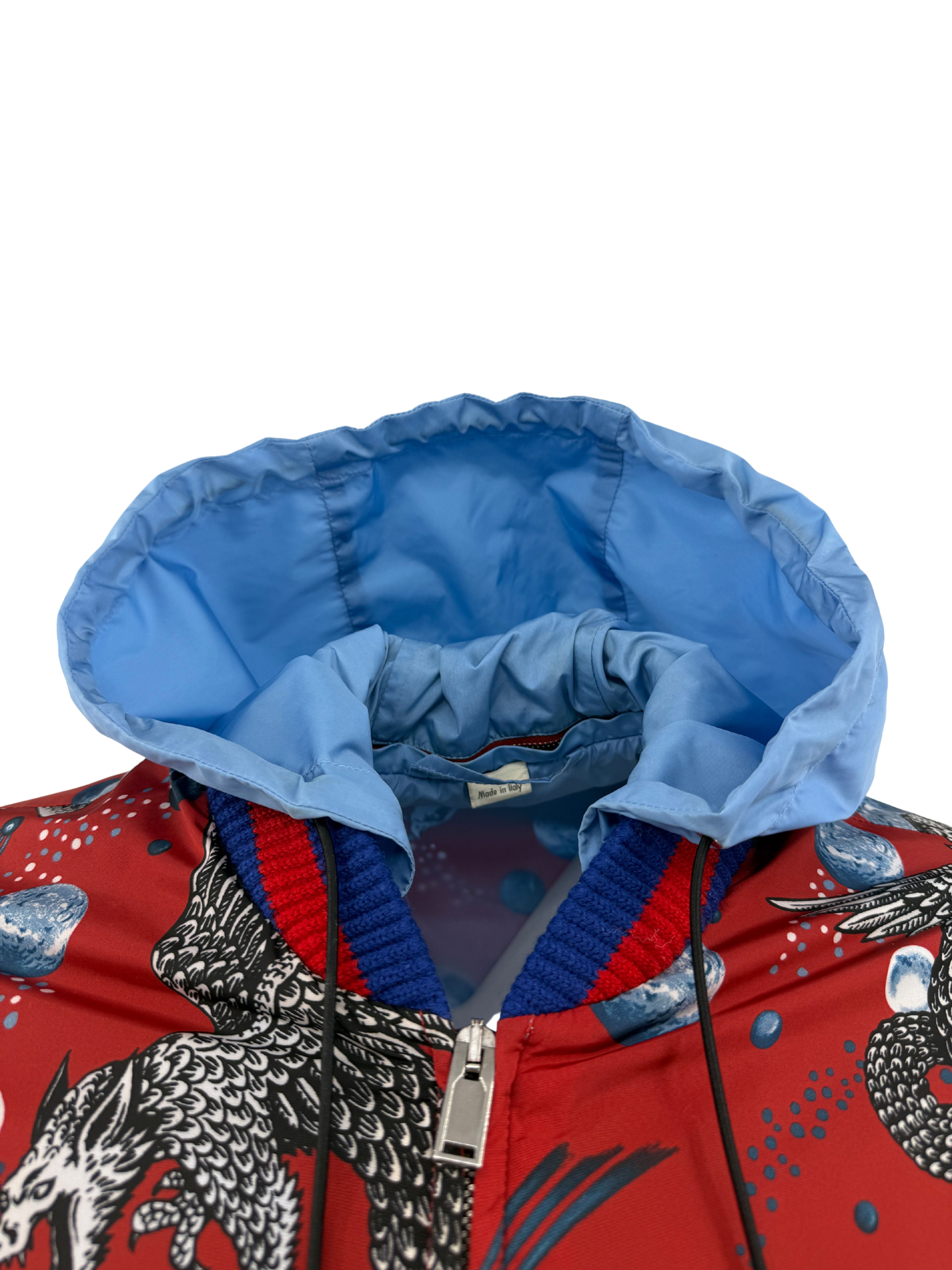 Gucci Space Animals Windbreaker Jacket - Red