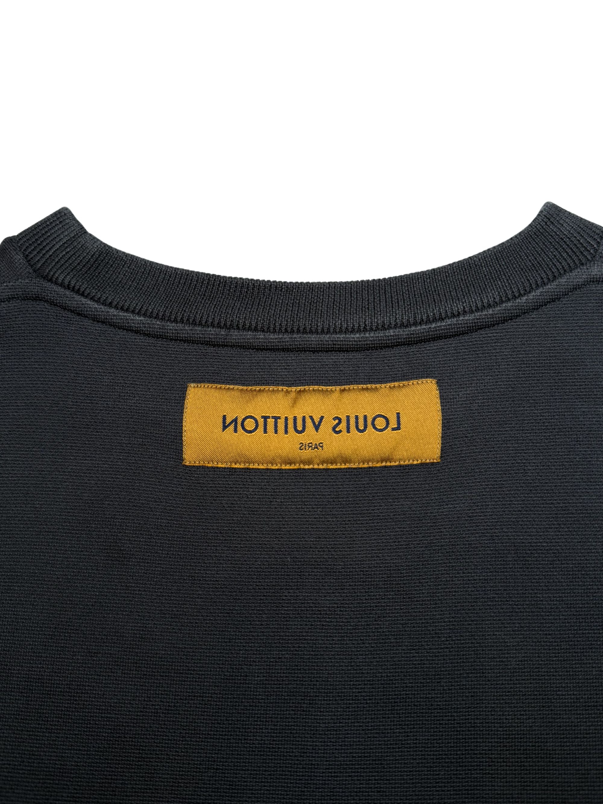 Louis Vuitton Embroidered Logo T-Shirt - Grey Louis Vuitton