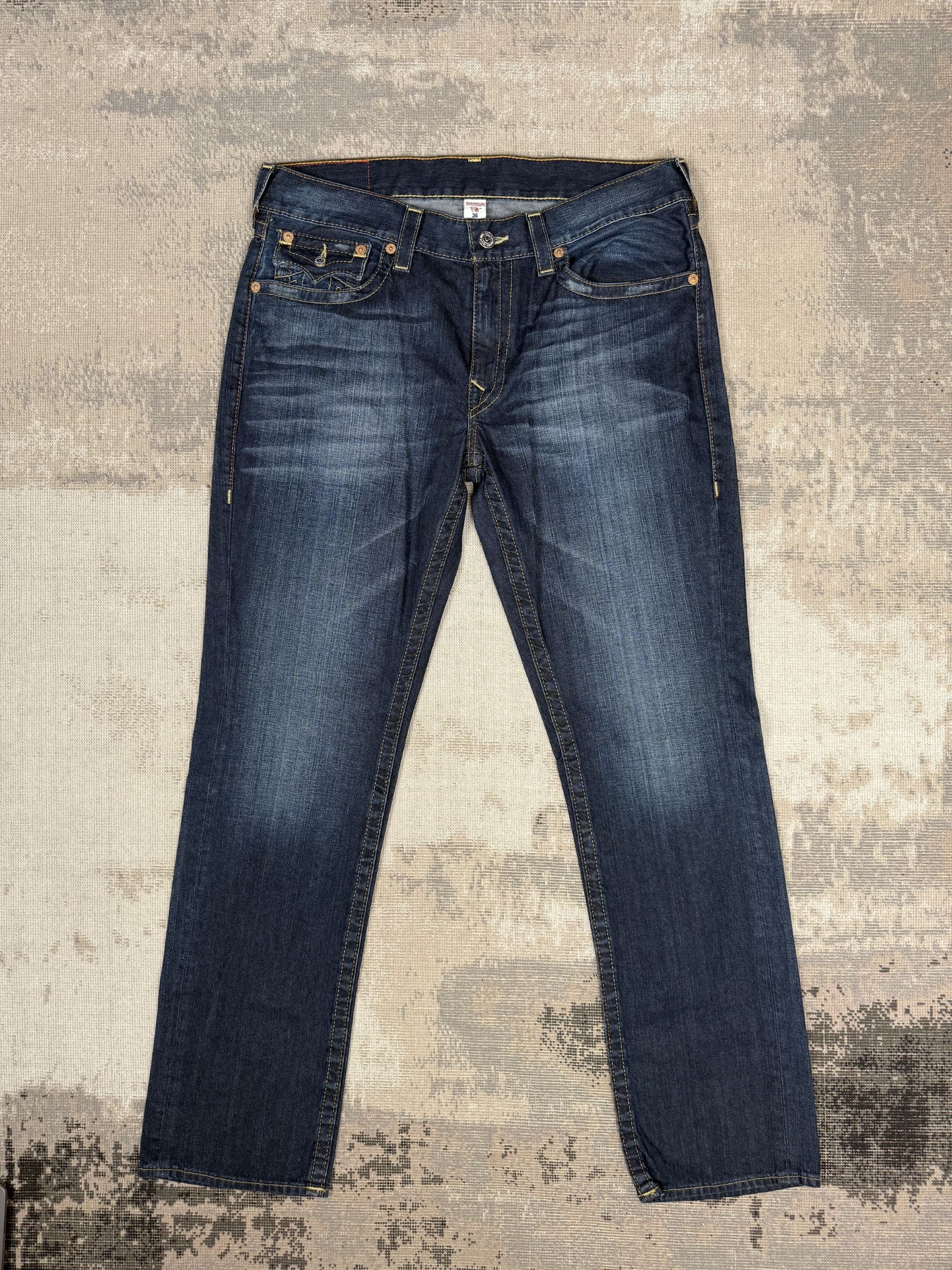 True Religion Horseshoe Big T Slim Jeans - Dark Denim True Religion