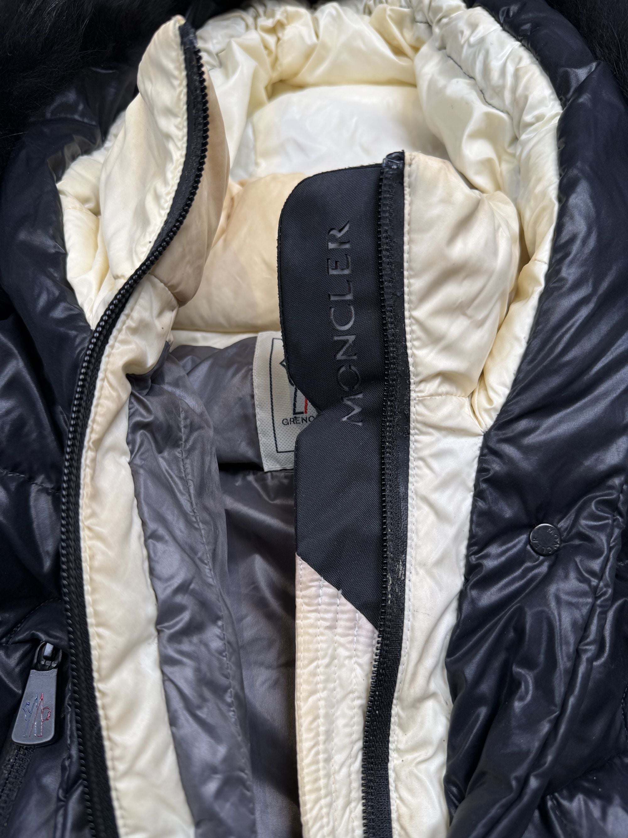 Moncler Grenoble Beverhill Fur Down Jacket - Black Moncler