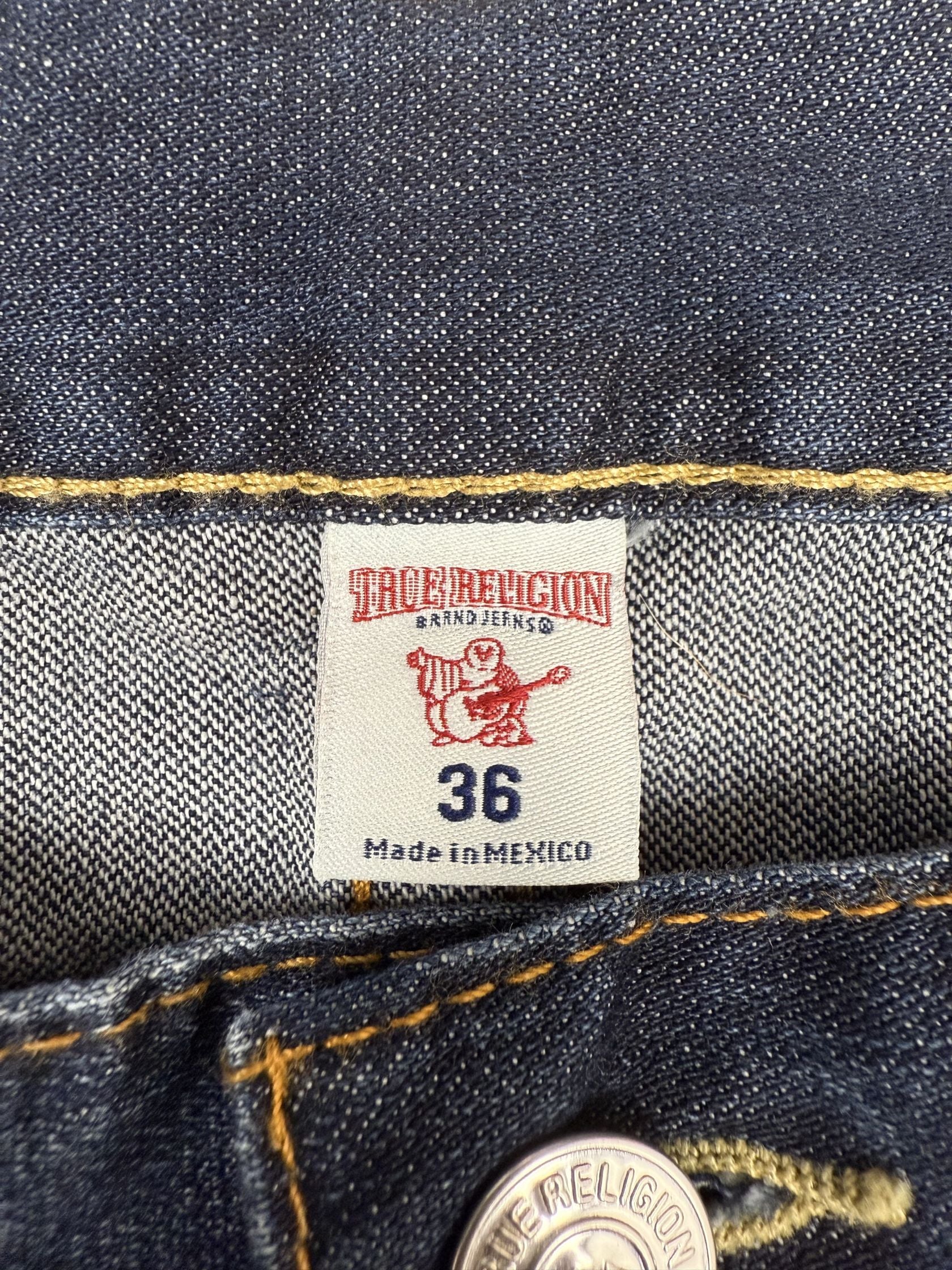 True Religion Horseshoe Big T Slim Jeans - Dark Denim True Religion