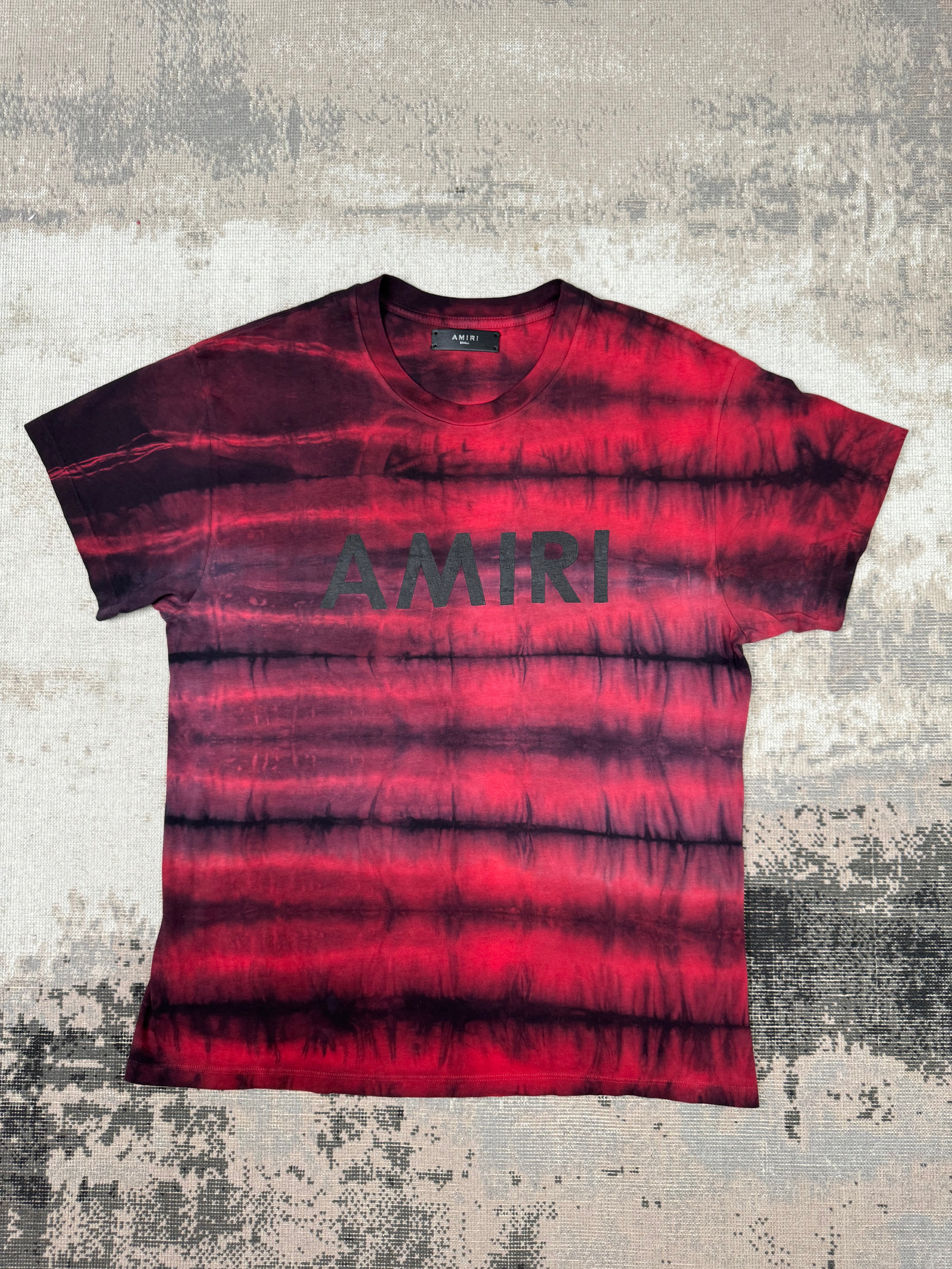 Amiri Logo Tie Dye T-Shirt - Red