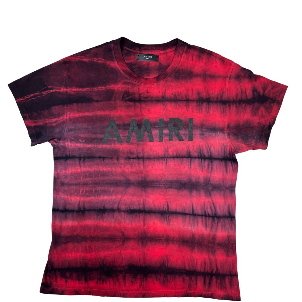 Amiri Logo Tie Dye T-Shirt - Red