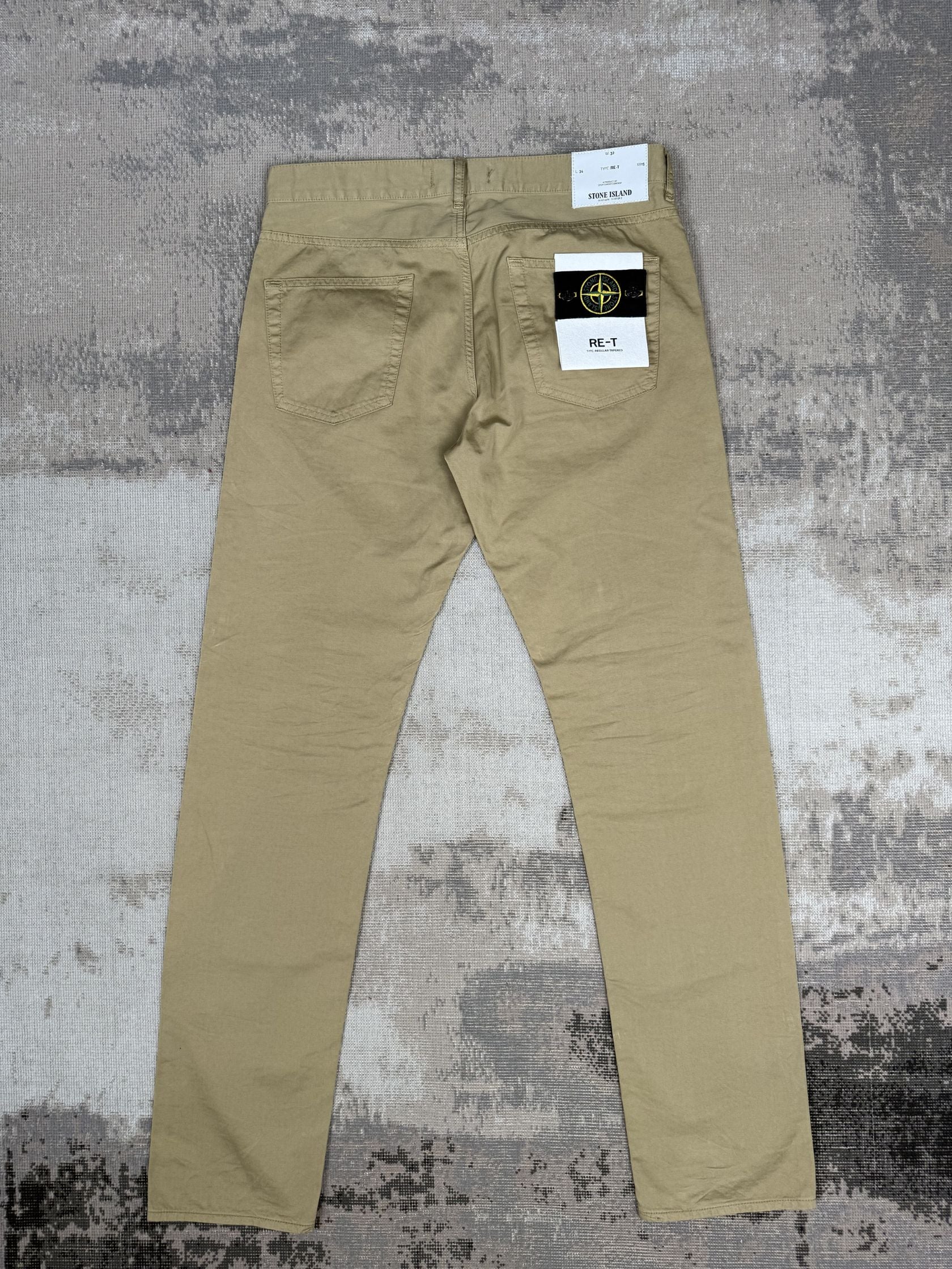 Stone Island Re-T Chinos - Tan Stone Island