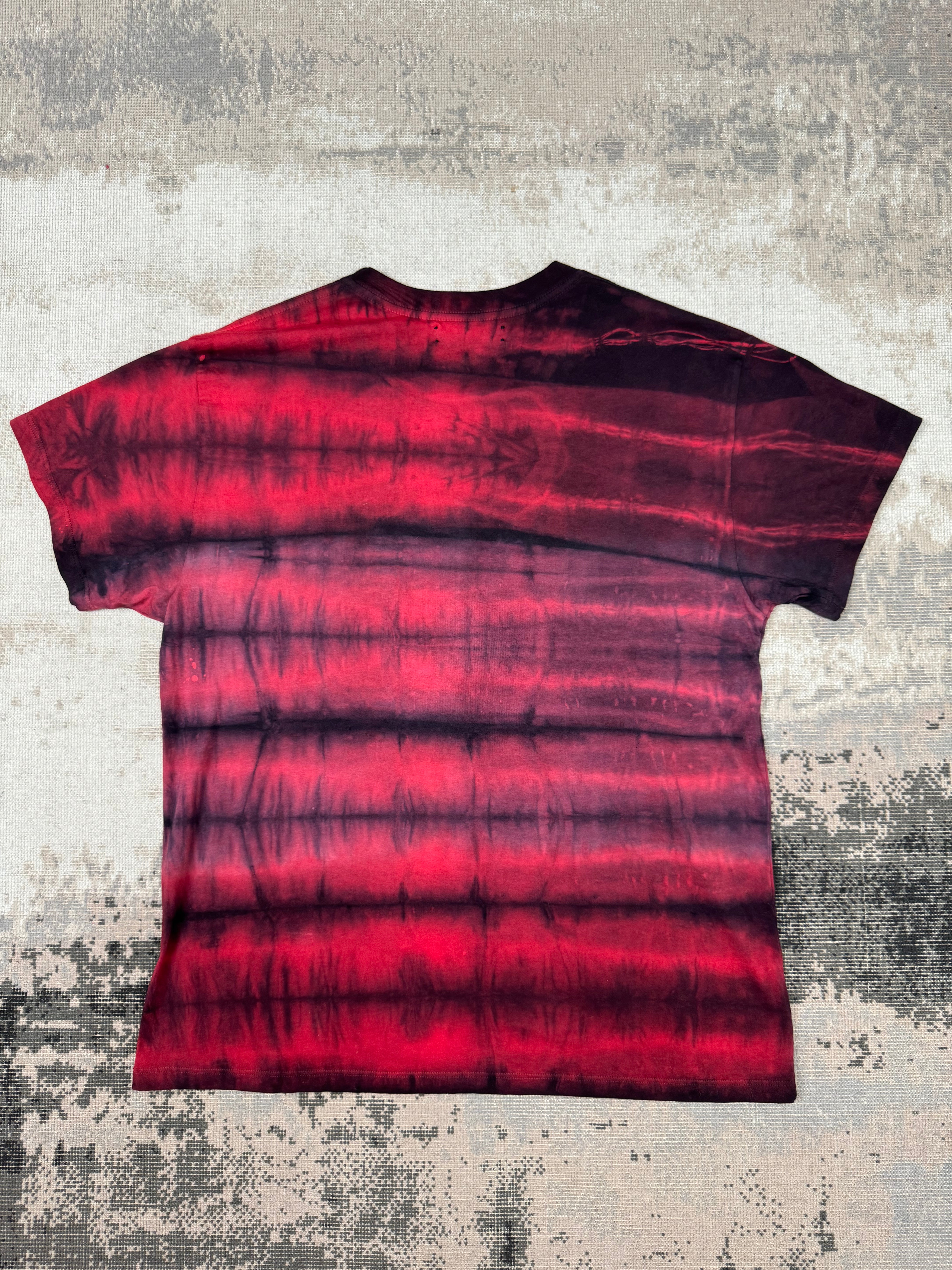 Amiri Logo Tie Dye T-Shirt - Red