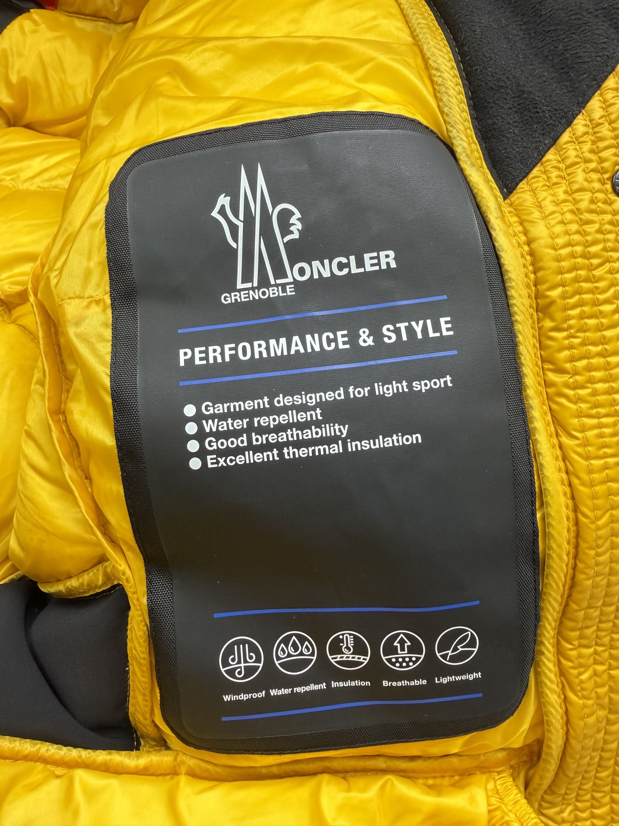 Moncler Grenoble Armotech Down Jacket - Yellow Moncler