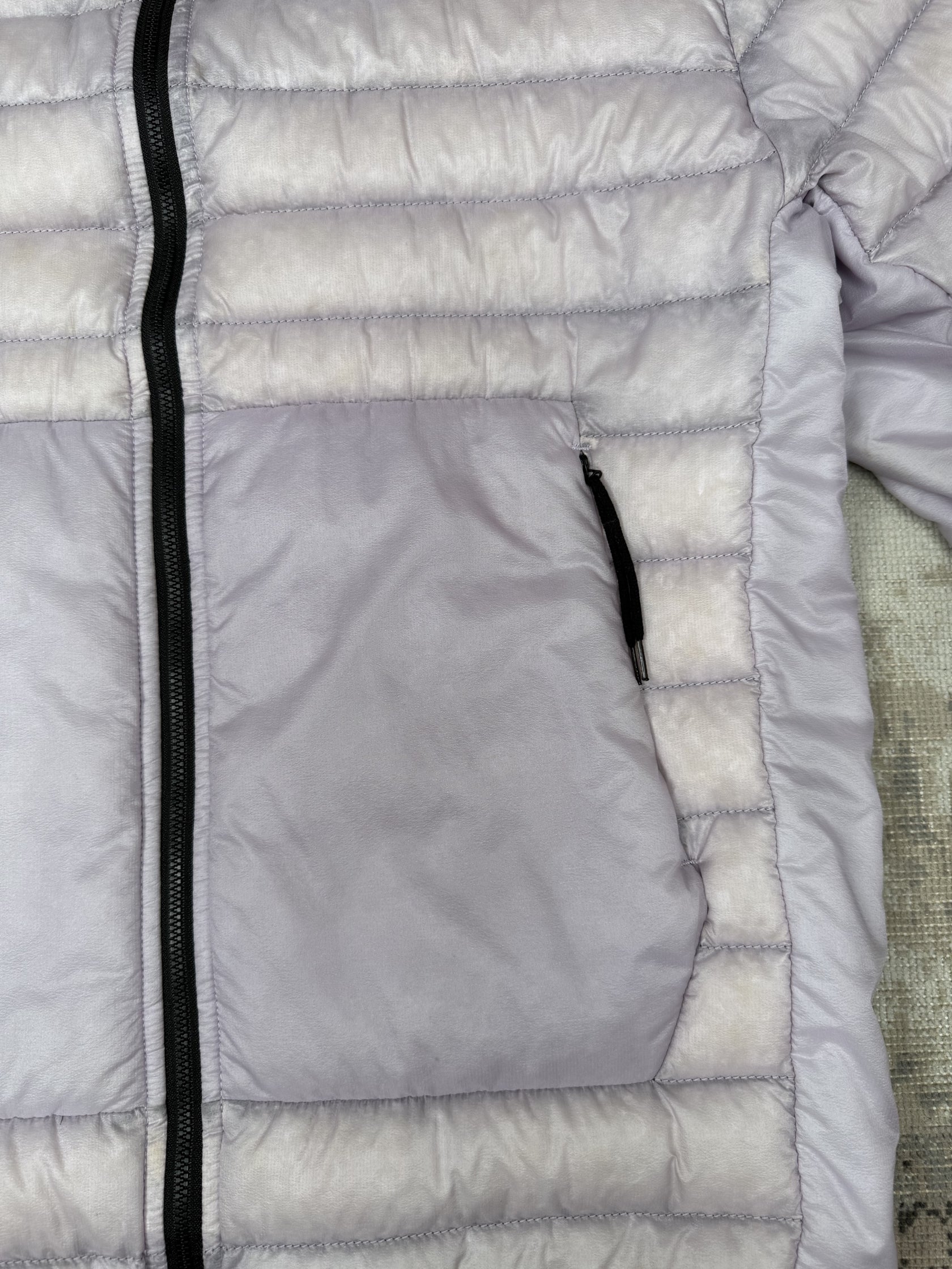 Store Island Bio-Based Ripstop Nylon Down Quilted Overshirt - Lilac Stone Island