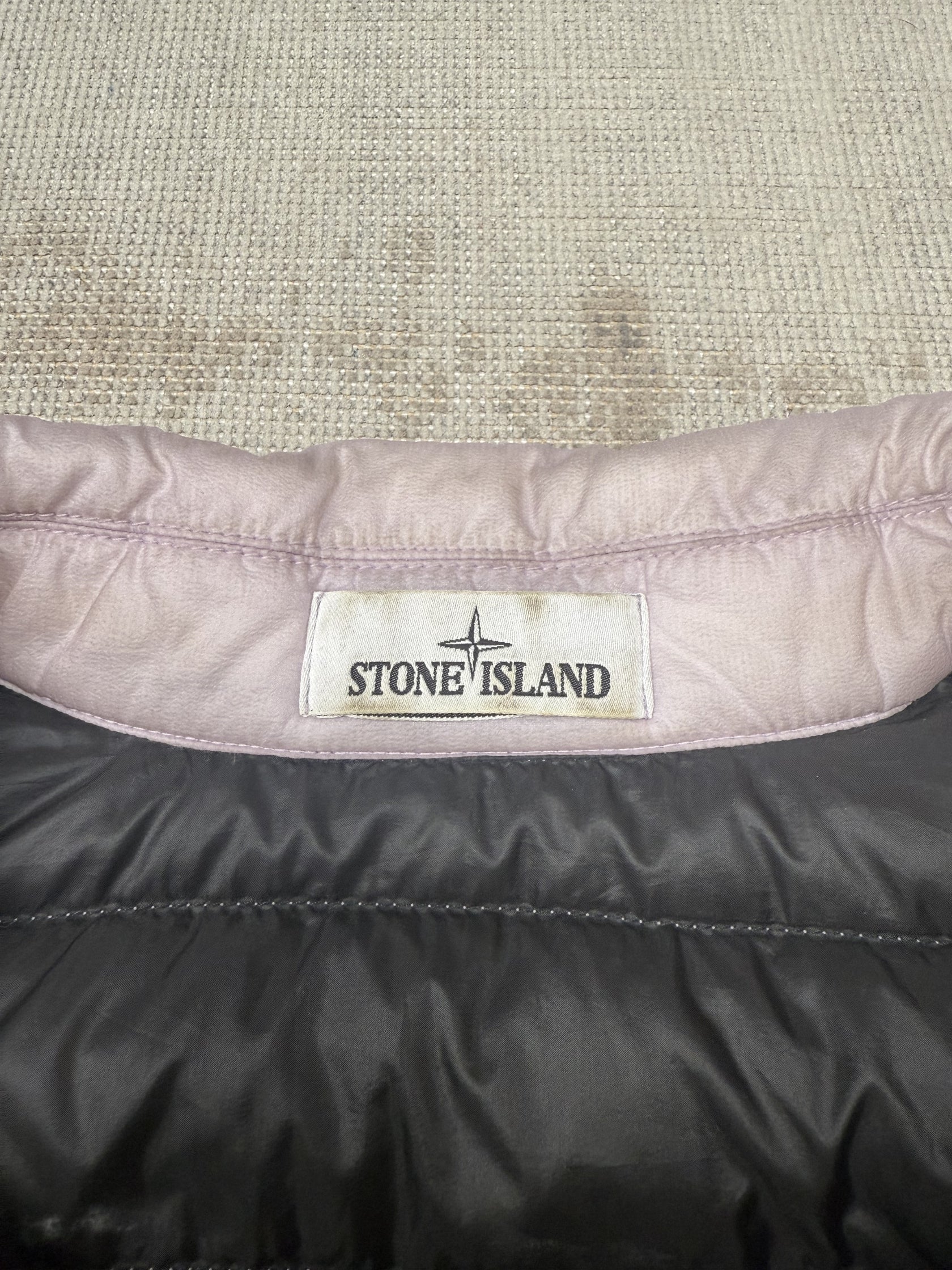 Store Island Bio-Based Ripstop Nylon Down Quilted Overshirt - Lilac Stone Island
