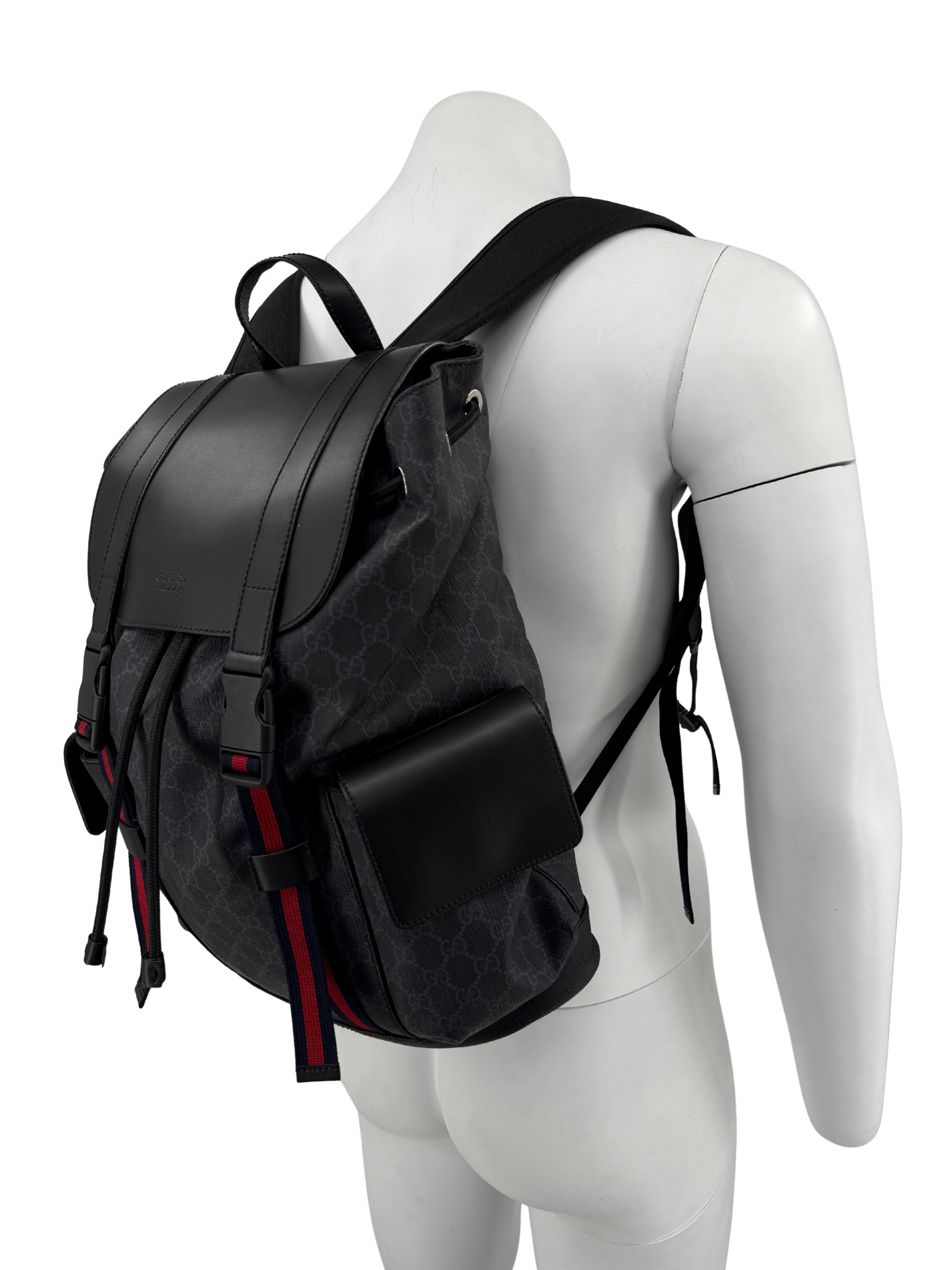 Gucci GG Supreme Backpack - Black Gucci