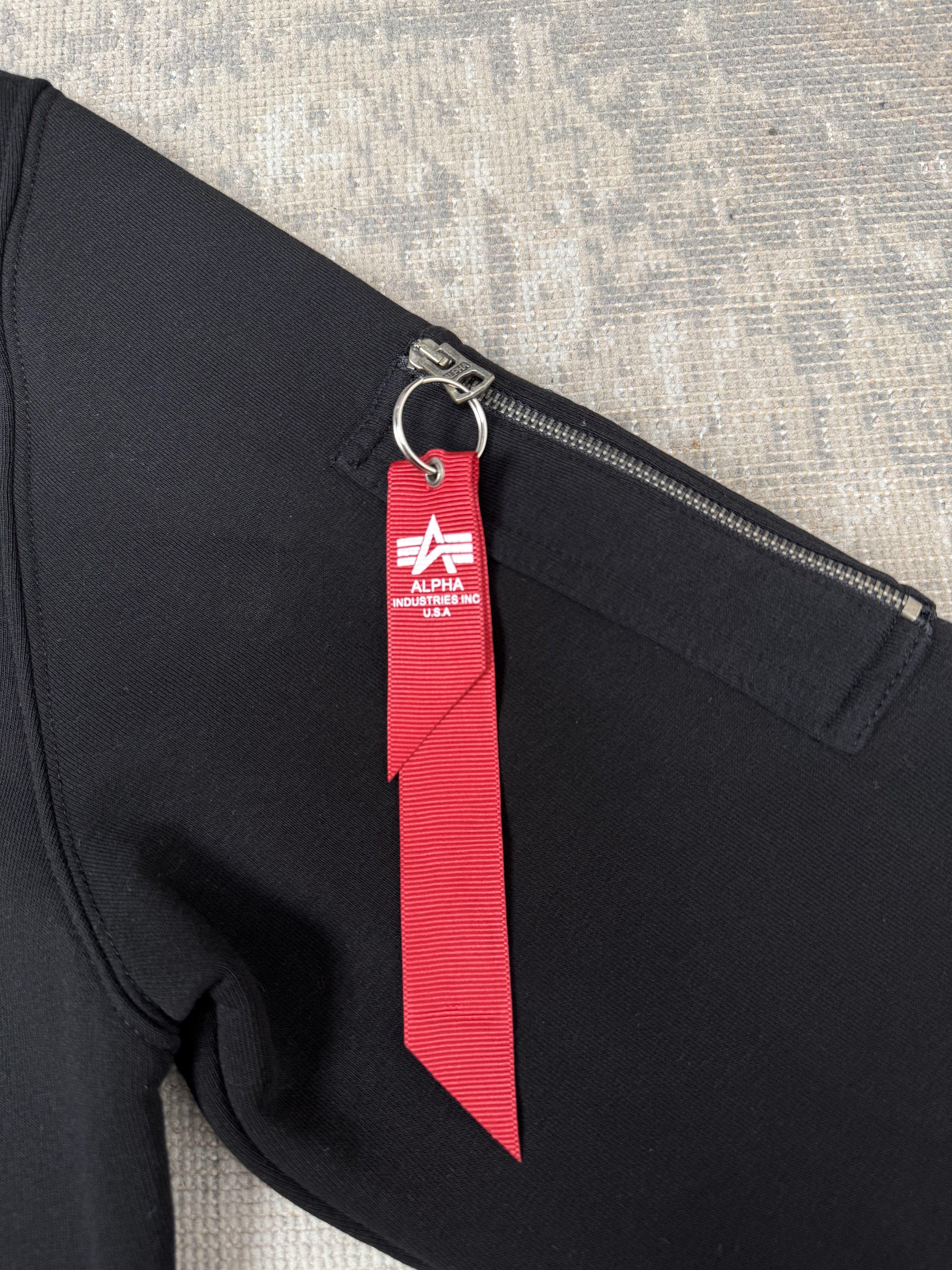 Alpha Industries NASA Reflective Sweatshirt - Black Alpha Industries