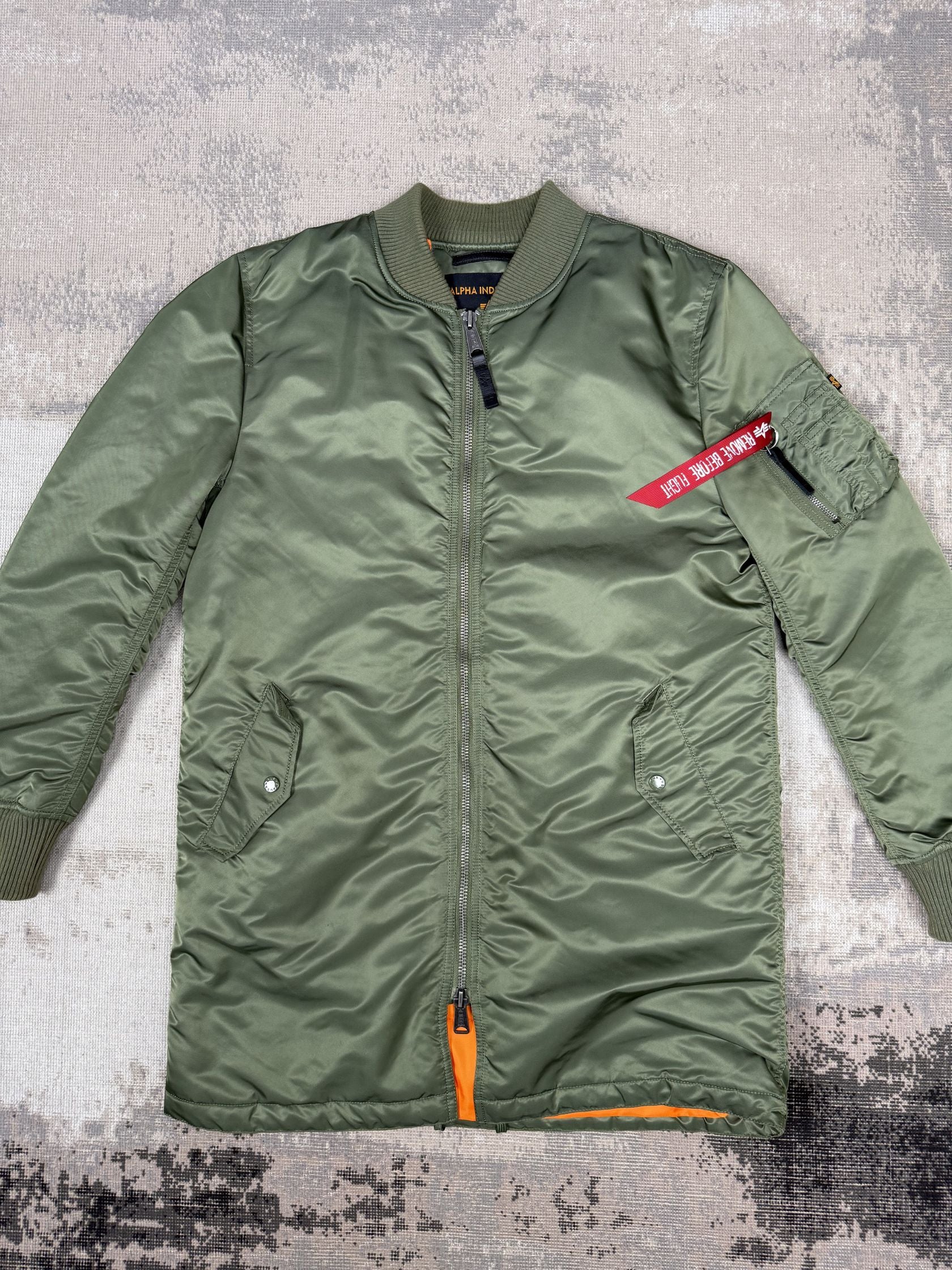 Alpha Industries MA-1 VF 59 Long Flight Jacket - Sage Green Alpha Industries