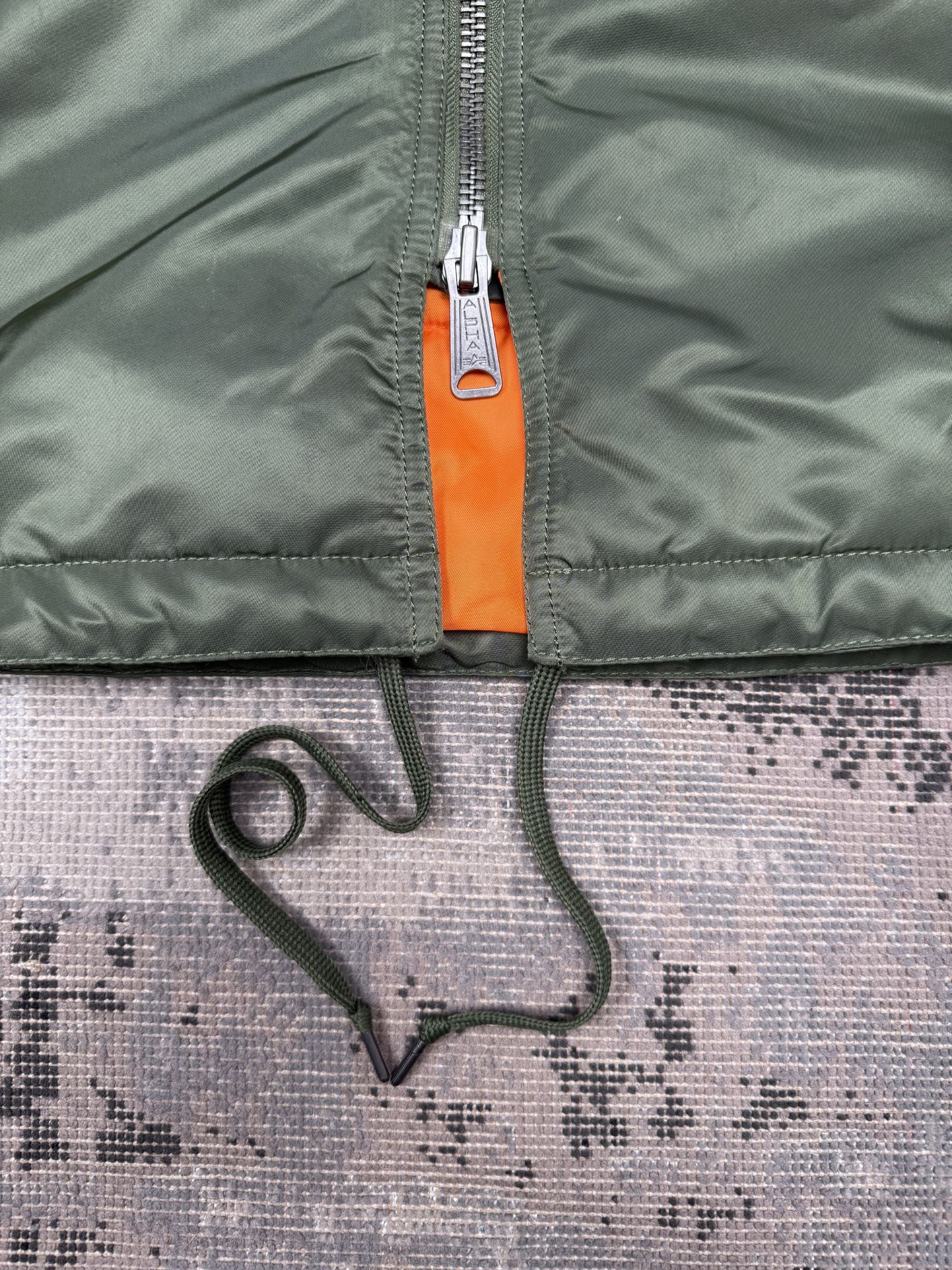 Alpha Industries MA-1 VF 59 Long Flight Jacket - Sage Green Alpha Industries