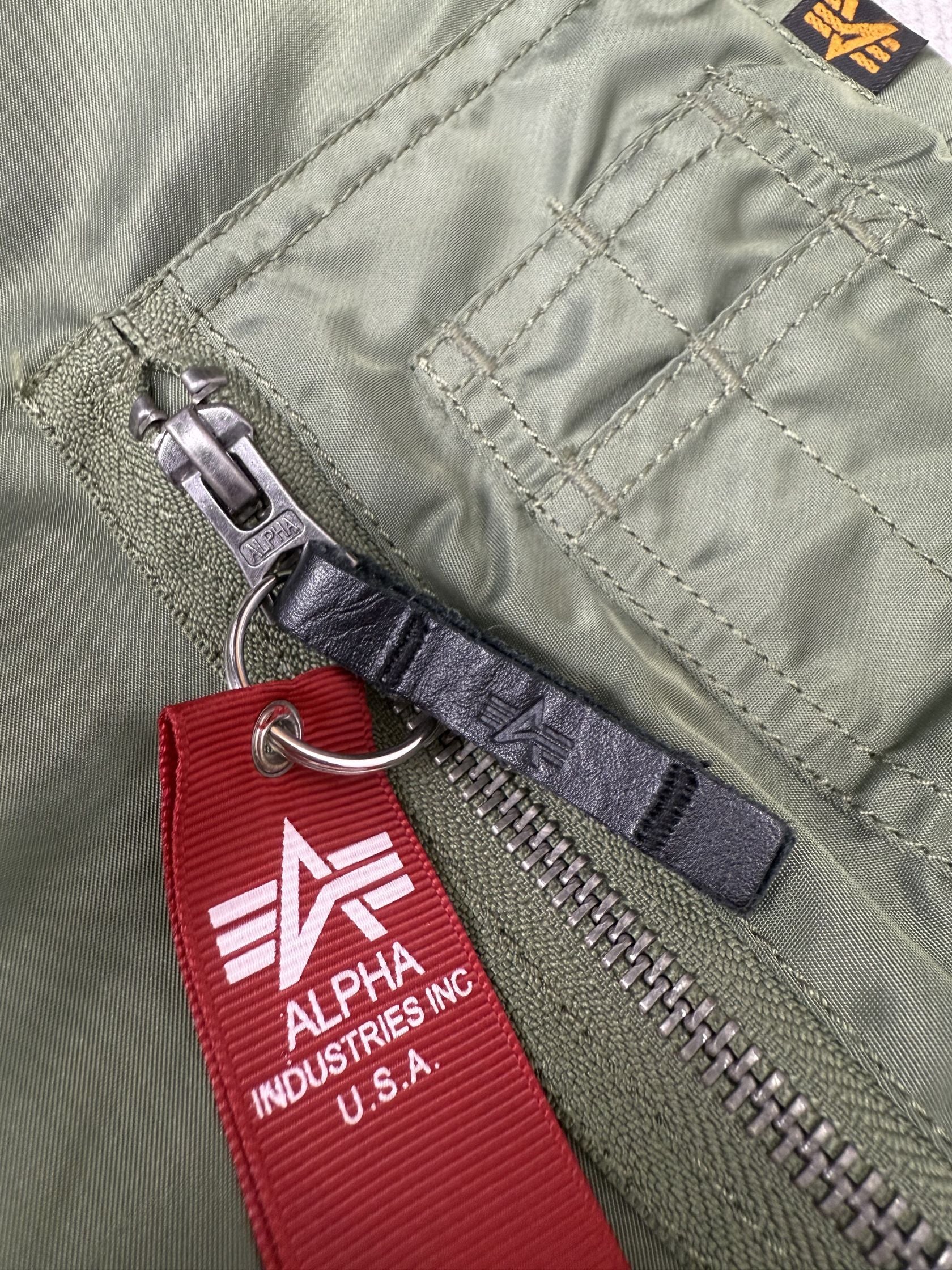 Alpha Industries MA-1 VF 59 Long Flight Jacket - Sage Green Alpha Industries