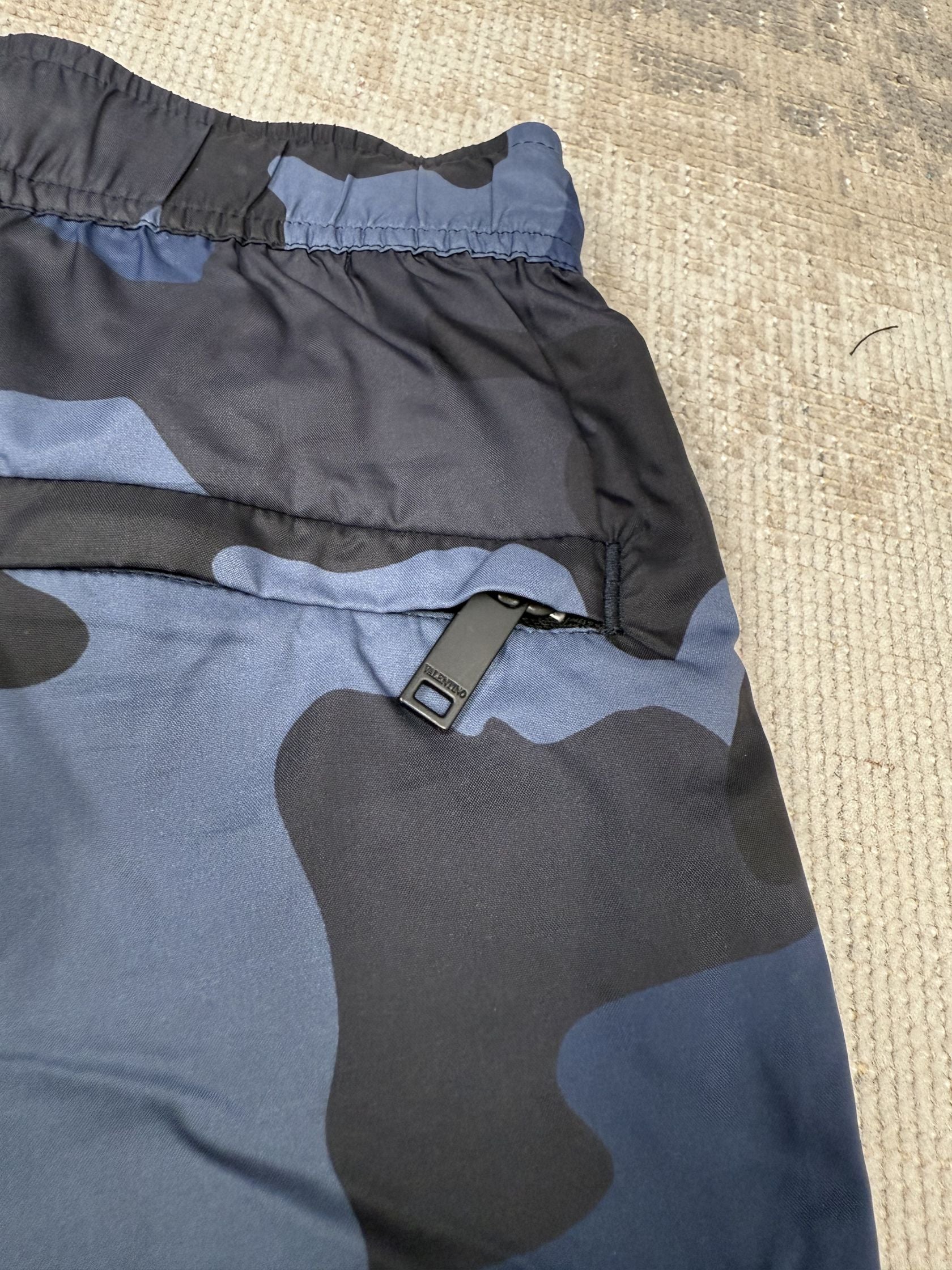 Valentino Camo Swim Shorts - Blue Valentino