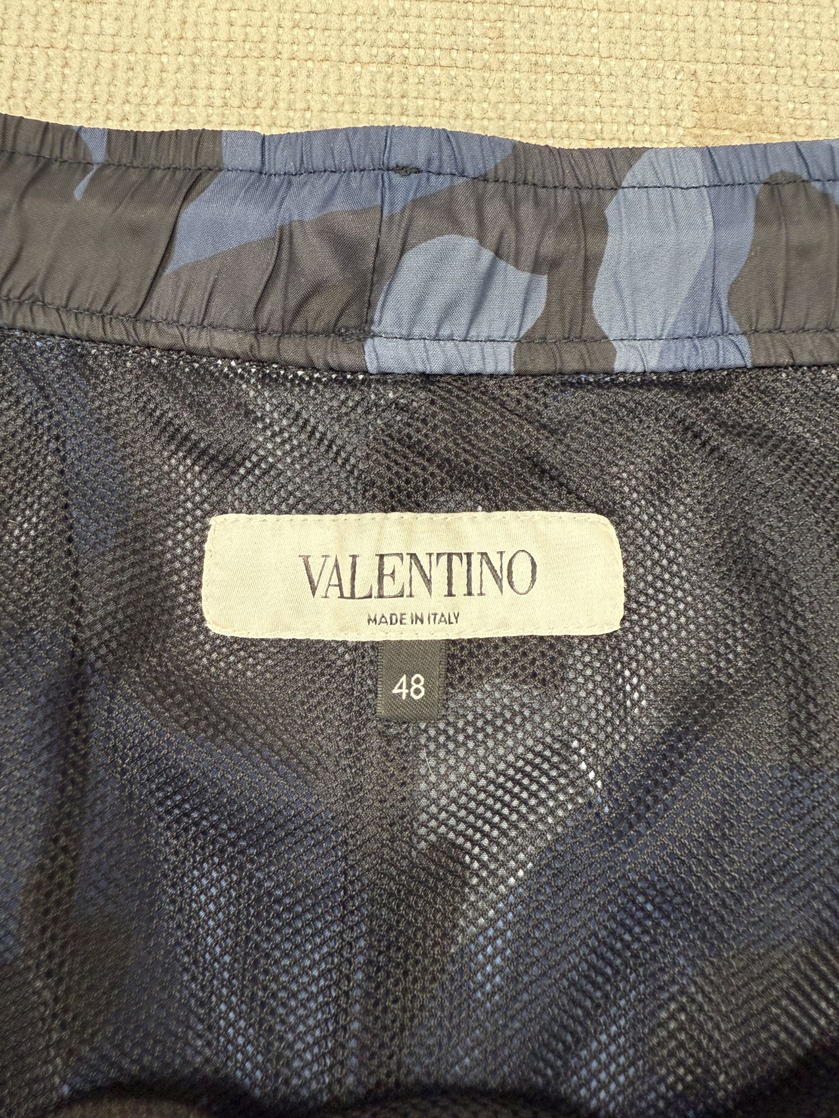 Valentino Camo Swim Shorts - Blue Valentino