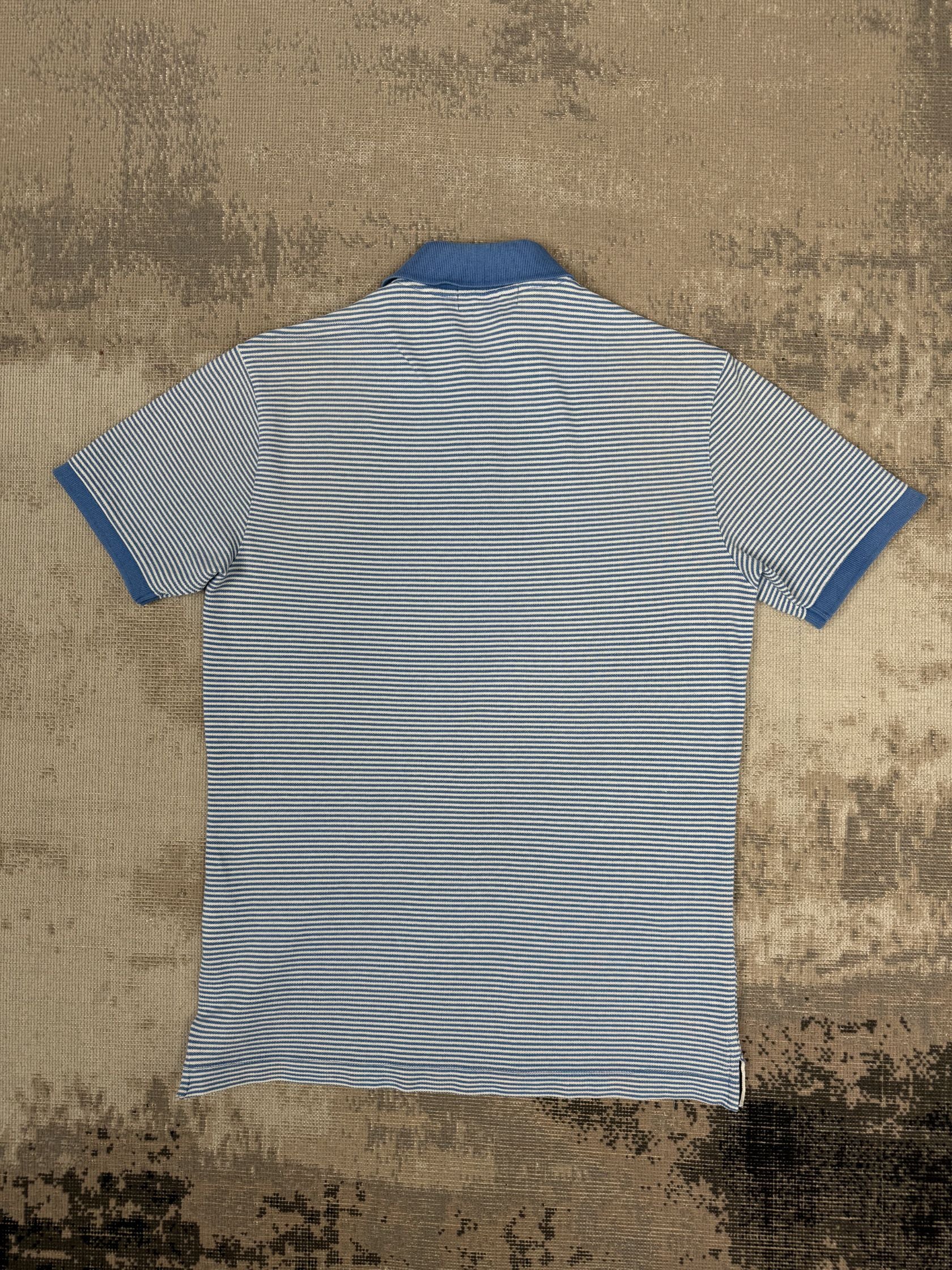 Stone Island Compass Striped Polo - Blue Stone Island