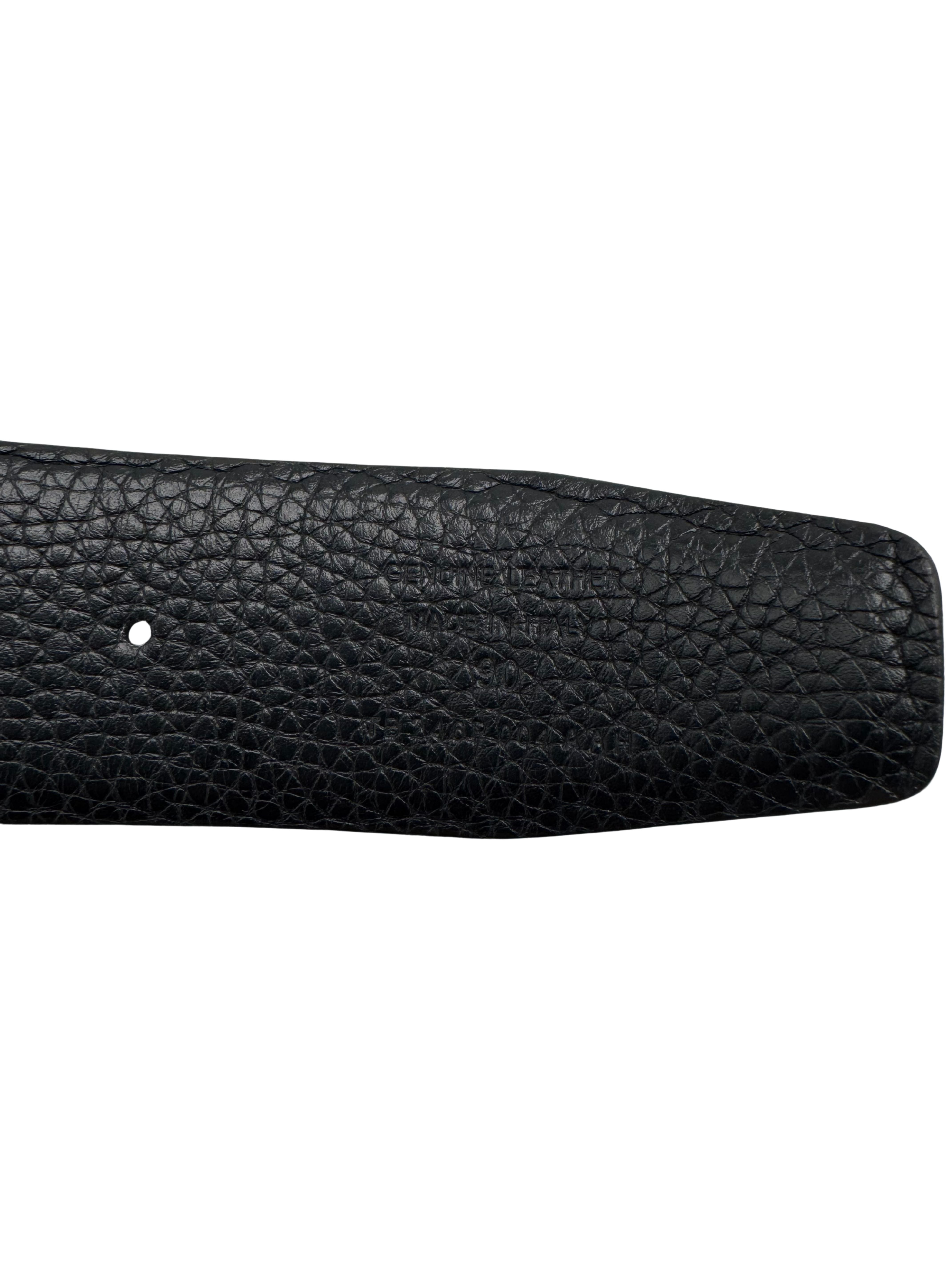 Tom Ford T Buckle Leather Reversible Belt - Black / Brown Tom Ford