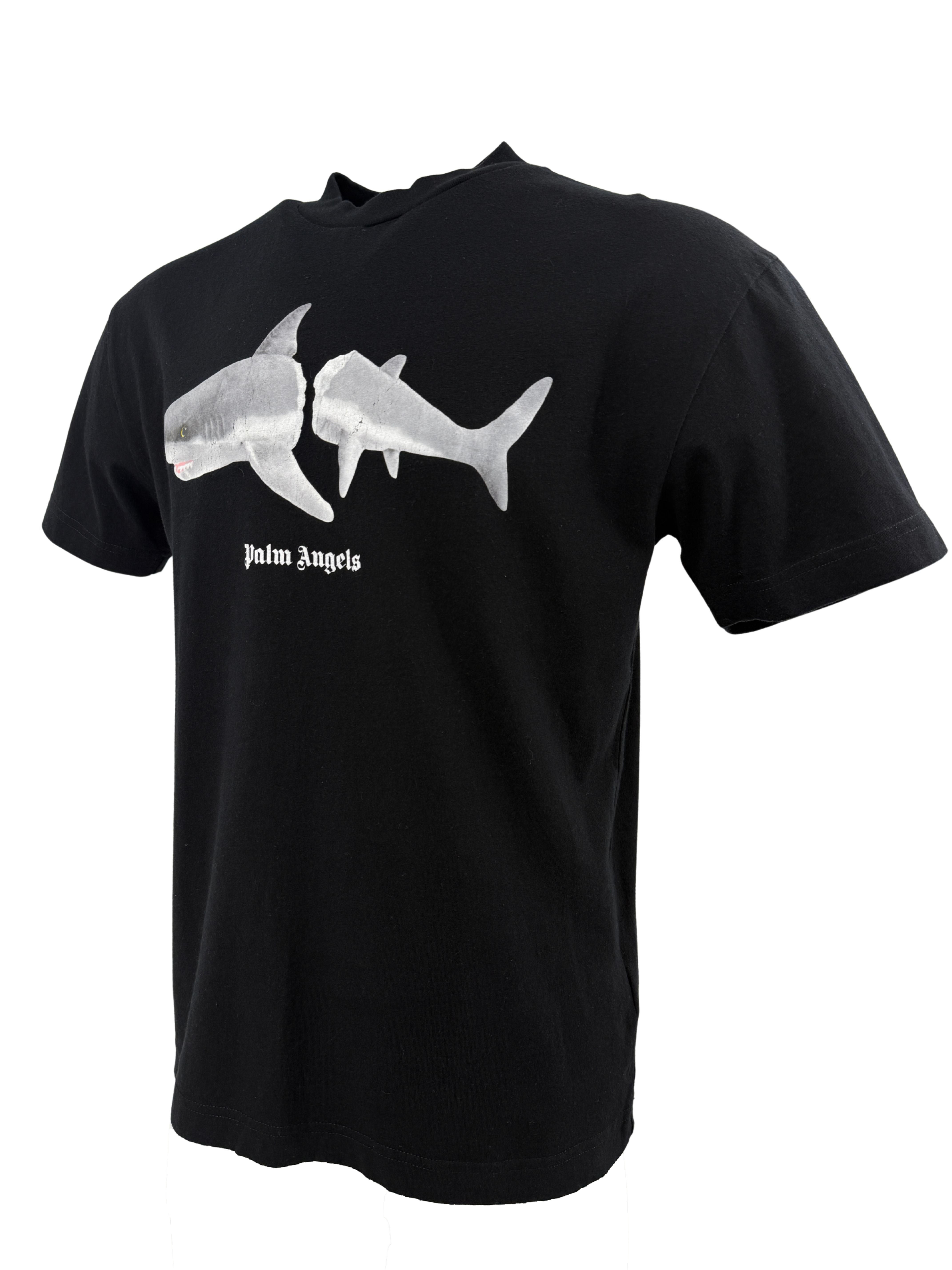 Palm Angels Broken Shark T-Shirt - Black Palm Angels