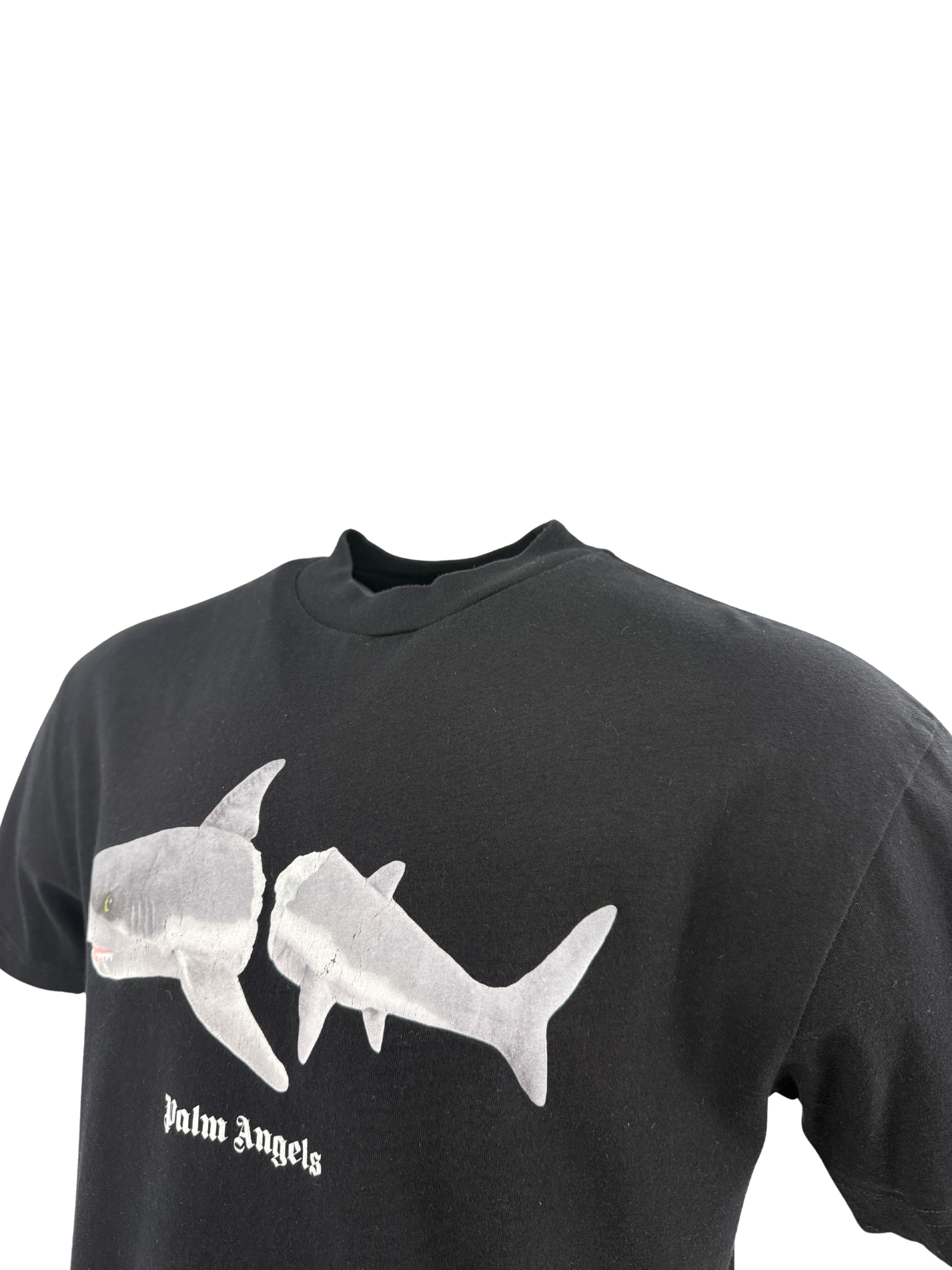Palm Angels Broken Shark T-Shirt - Black Palm Angels