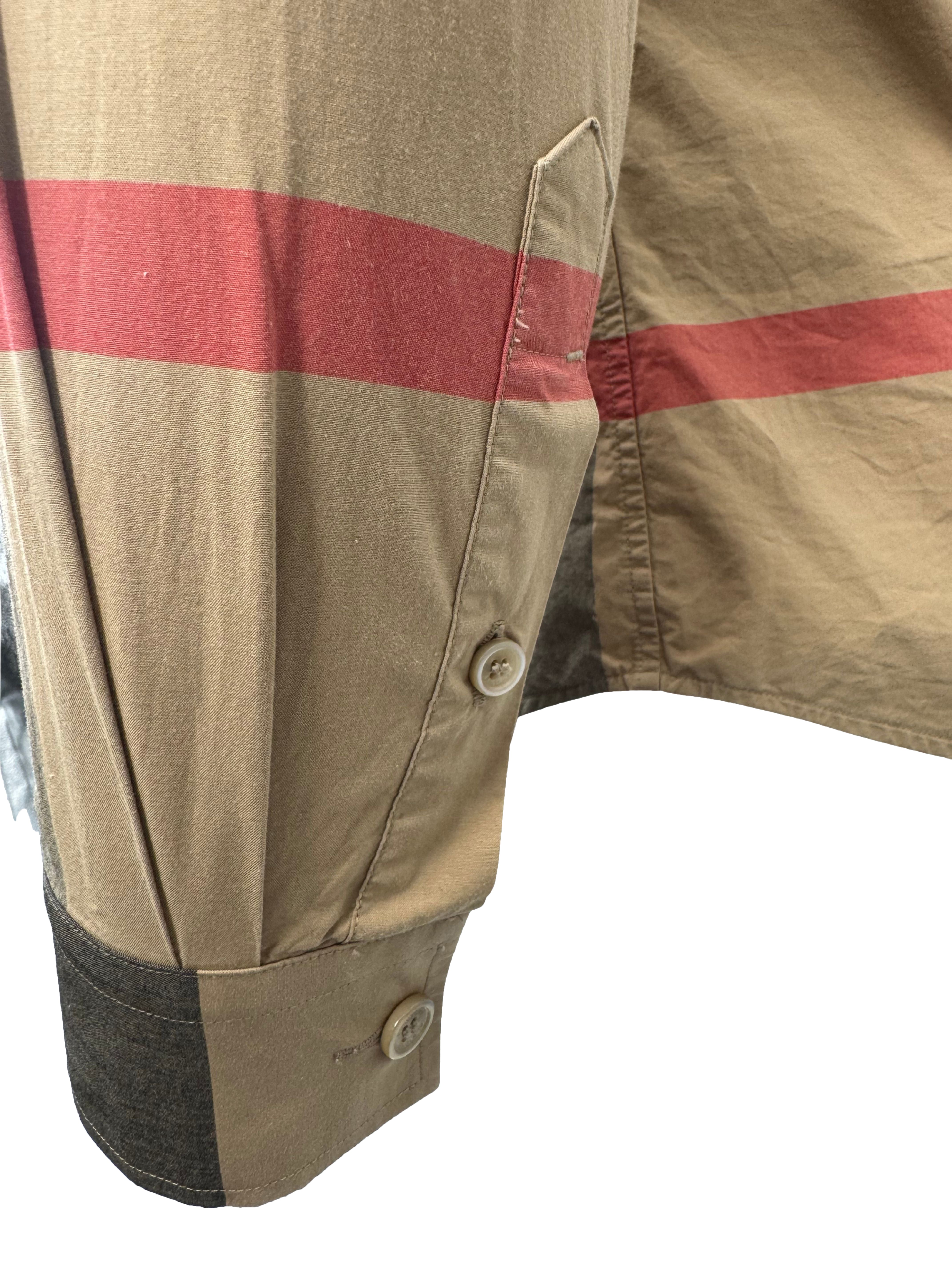 Burberry Somerton Check Long Sleeve Shirt - Beige Burberry