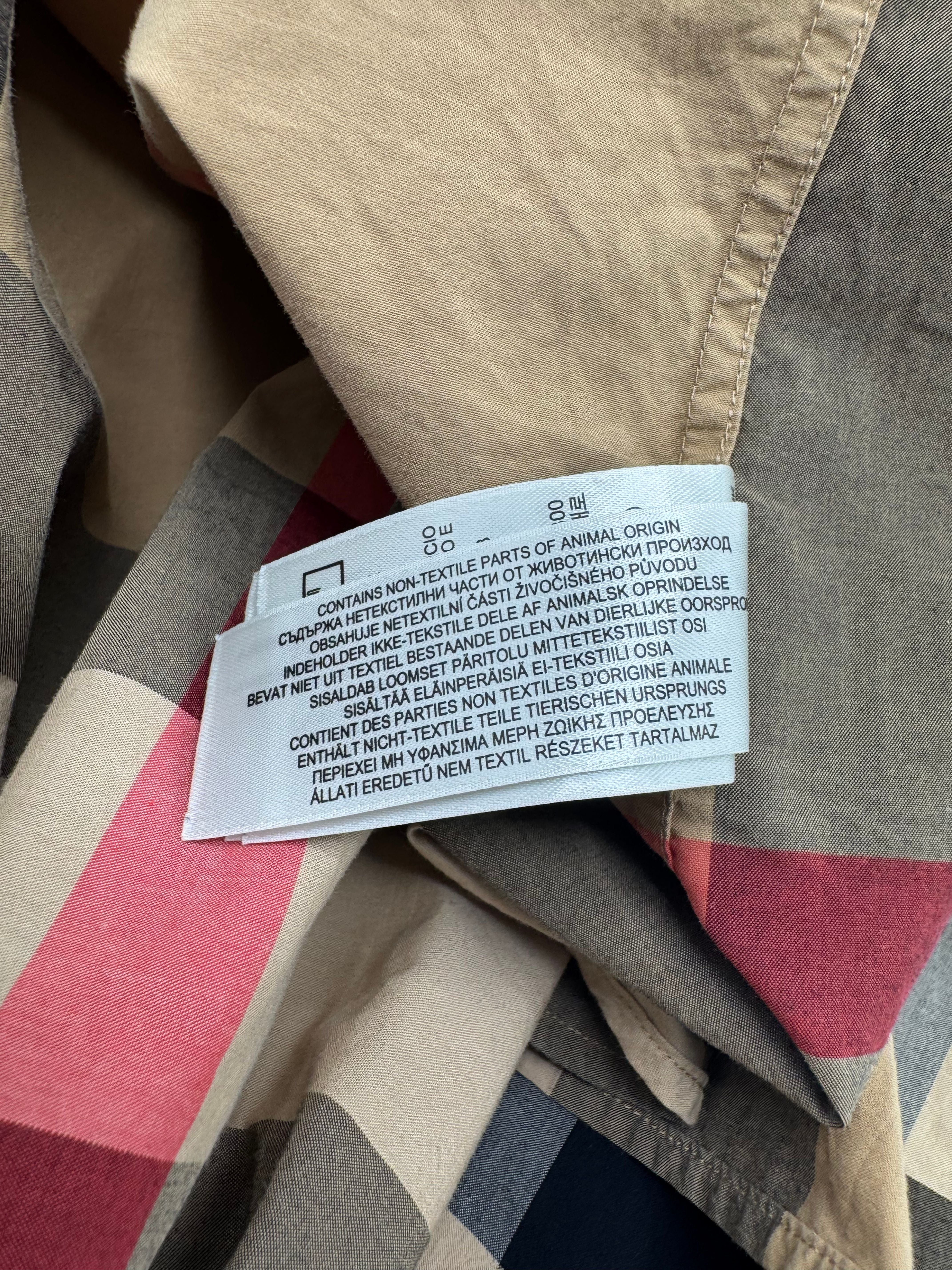 Burberry Somerton Check Long Sleeve Shirt - Beige Burberry