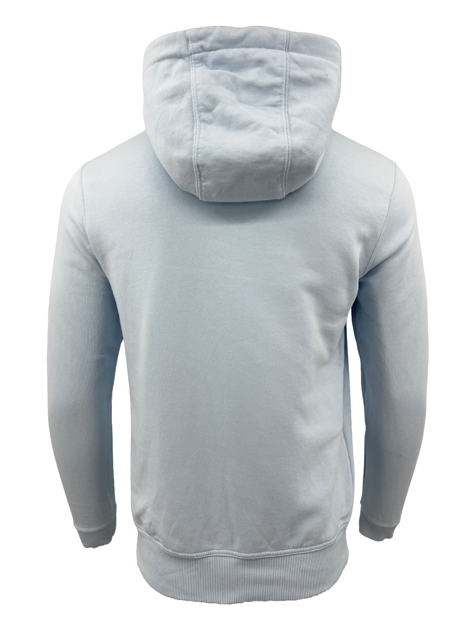 Burberry Embroidered Logo Hoodie - Blue Burberry