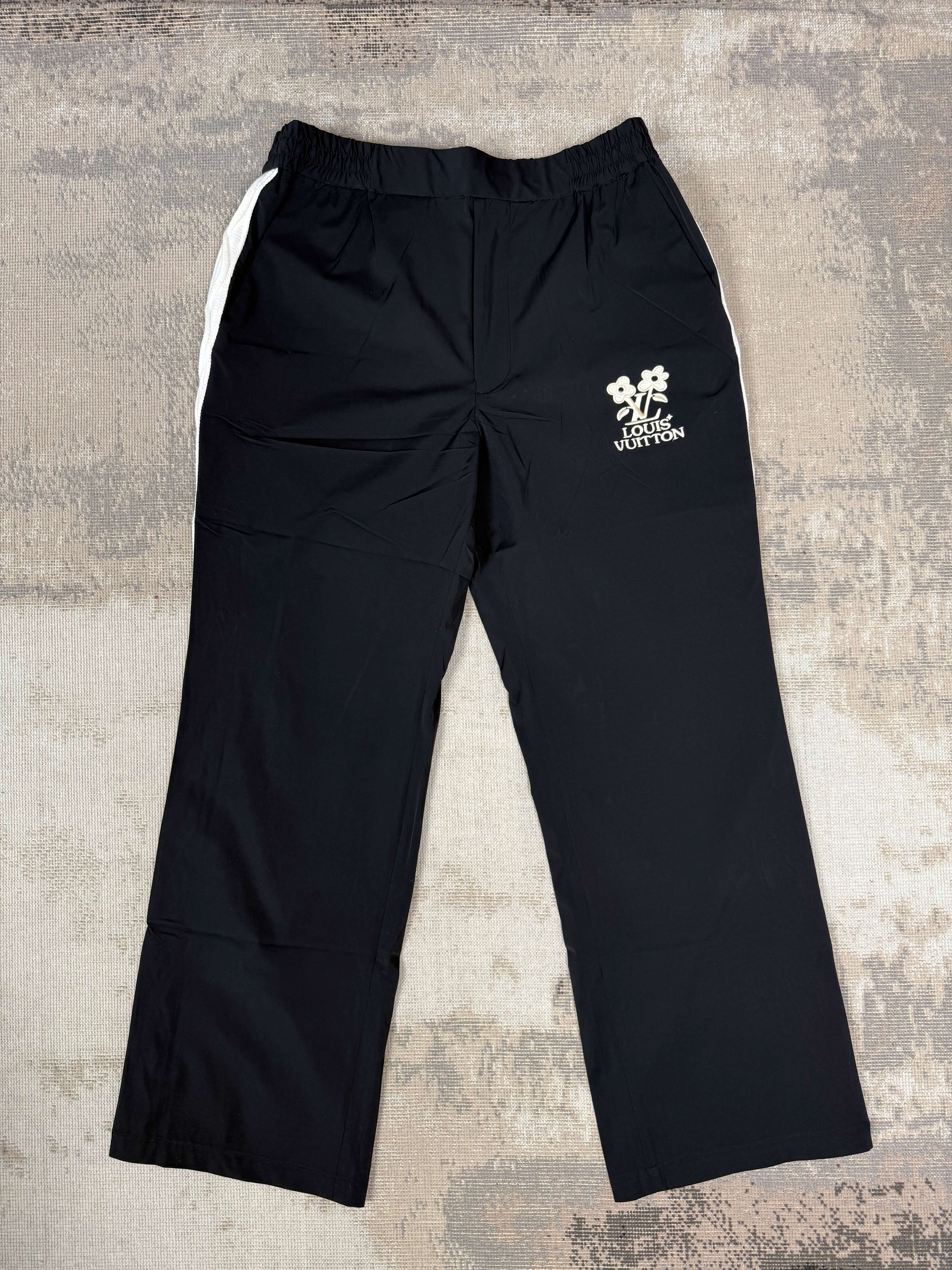 Louis Vuitton x Tyler The Creator Embroidered Technical Track Trousers - Black Louis Vuitton