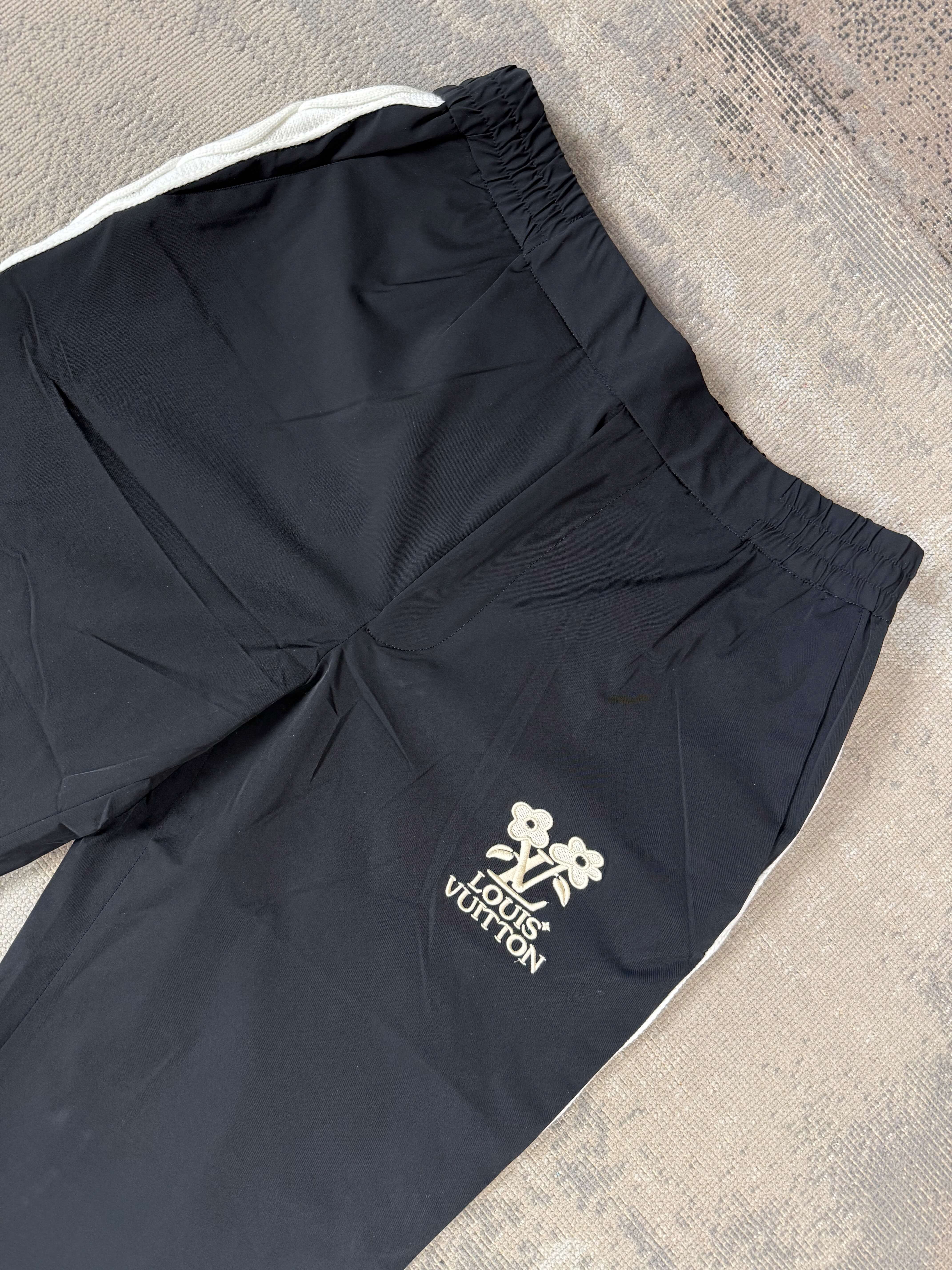 Louis Vuitton x Tyler The Creator Embroidered Technical Track Trousers - Black Louis Vuitton
