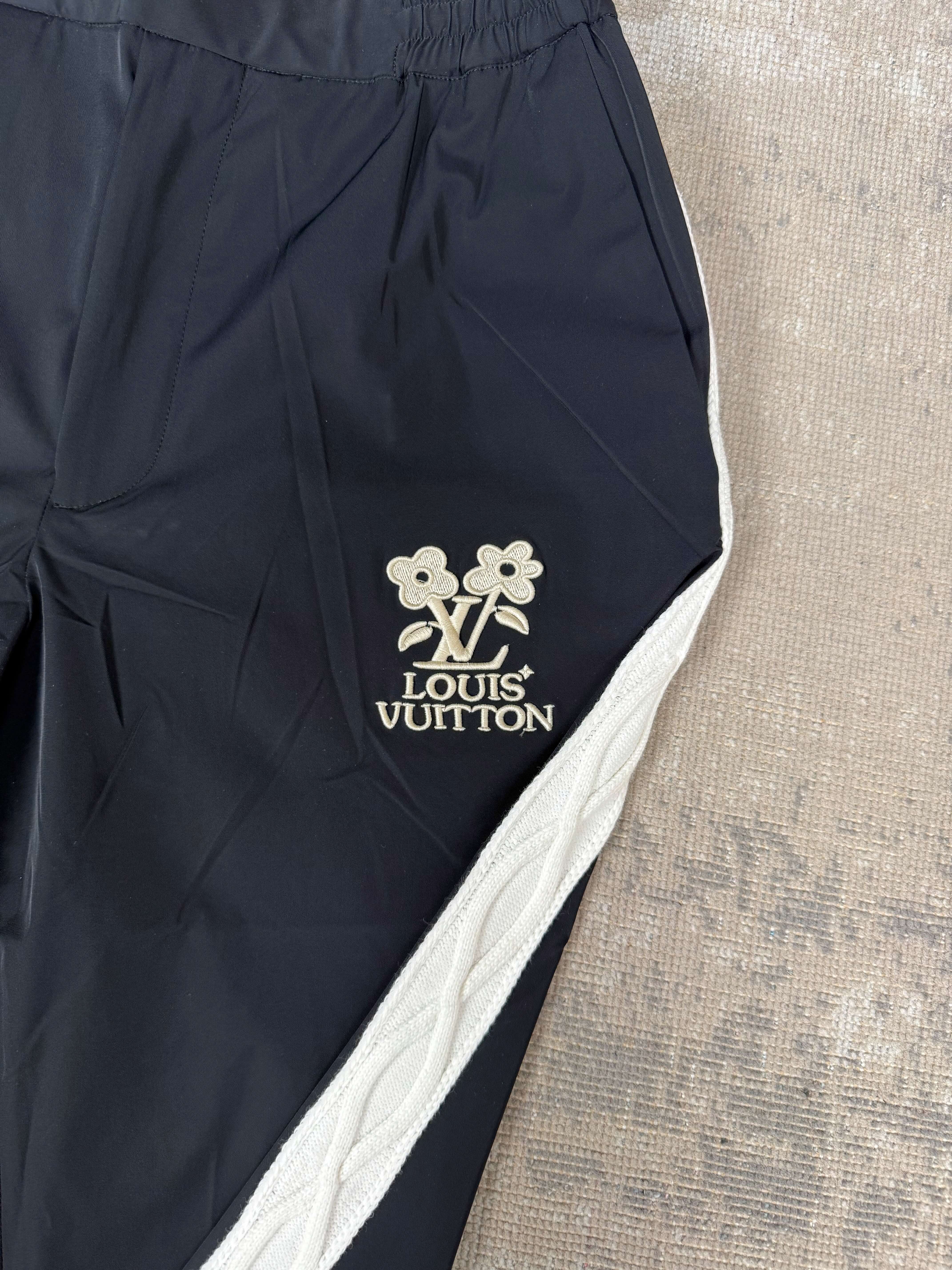 Louis Vuitton x Tyler The Creator Embroidered Technical Track Trousers - Black Louis Vuitton