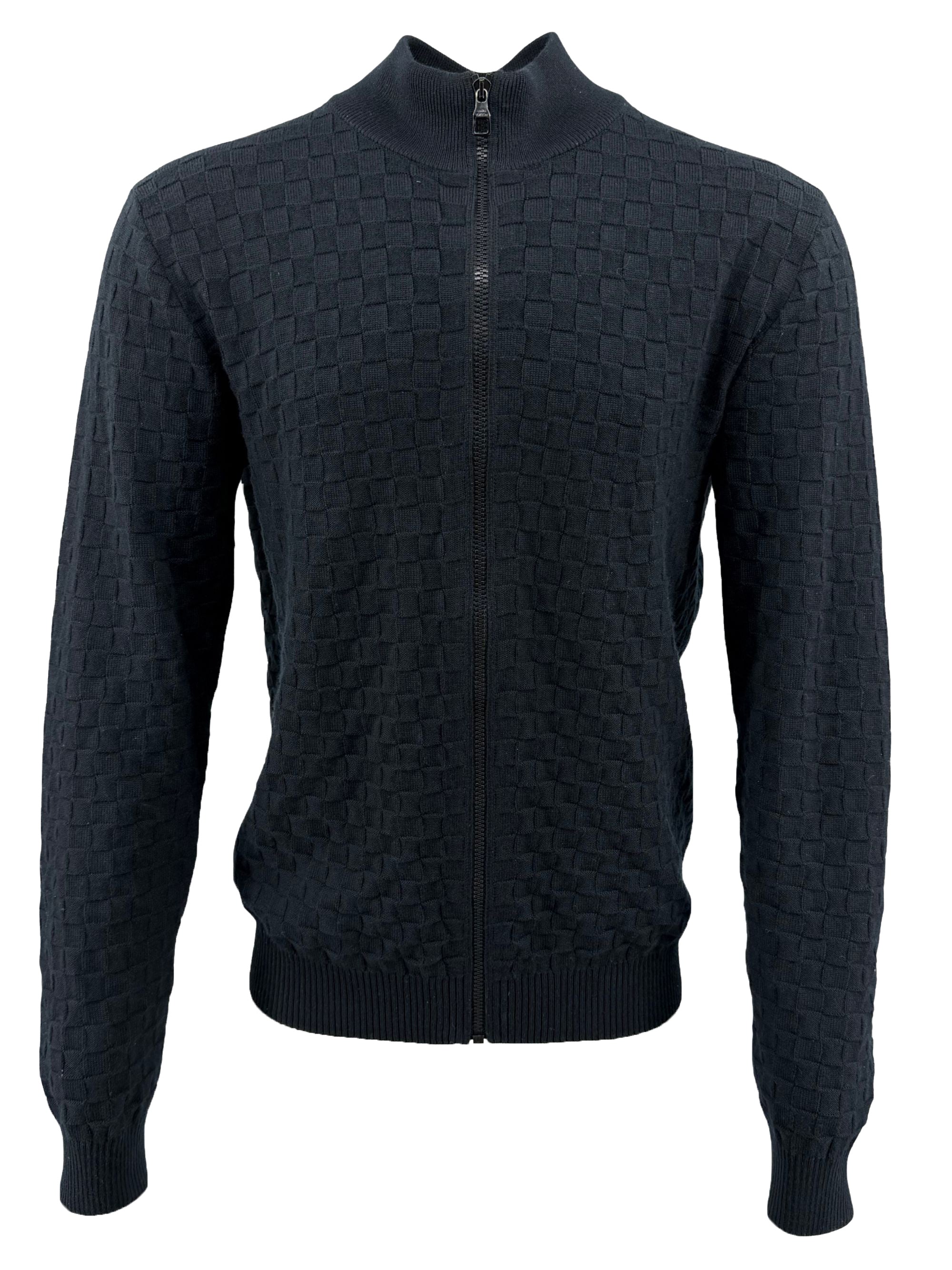 Louis Vuitton Damier Zip Up Cardigan