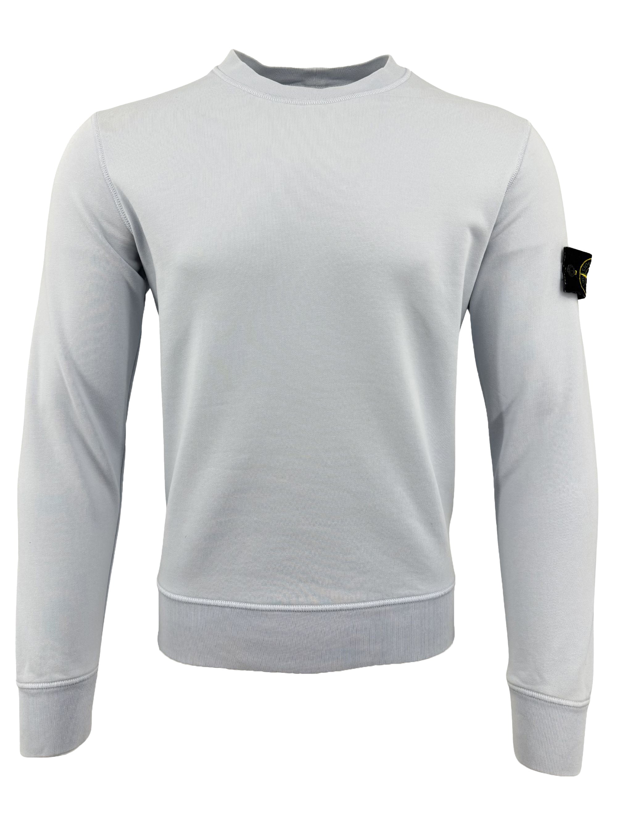 Stone Island Badge Sweatshirt - Light Blue Stone Island