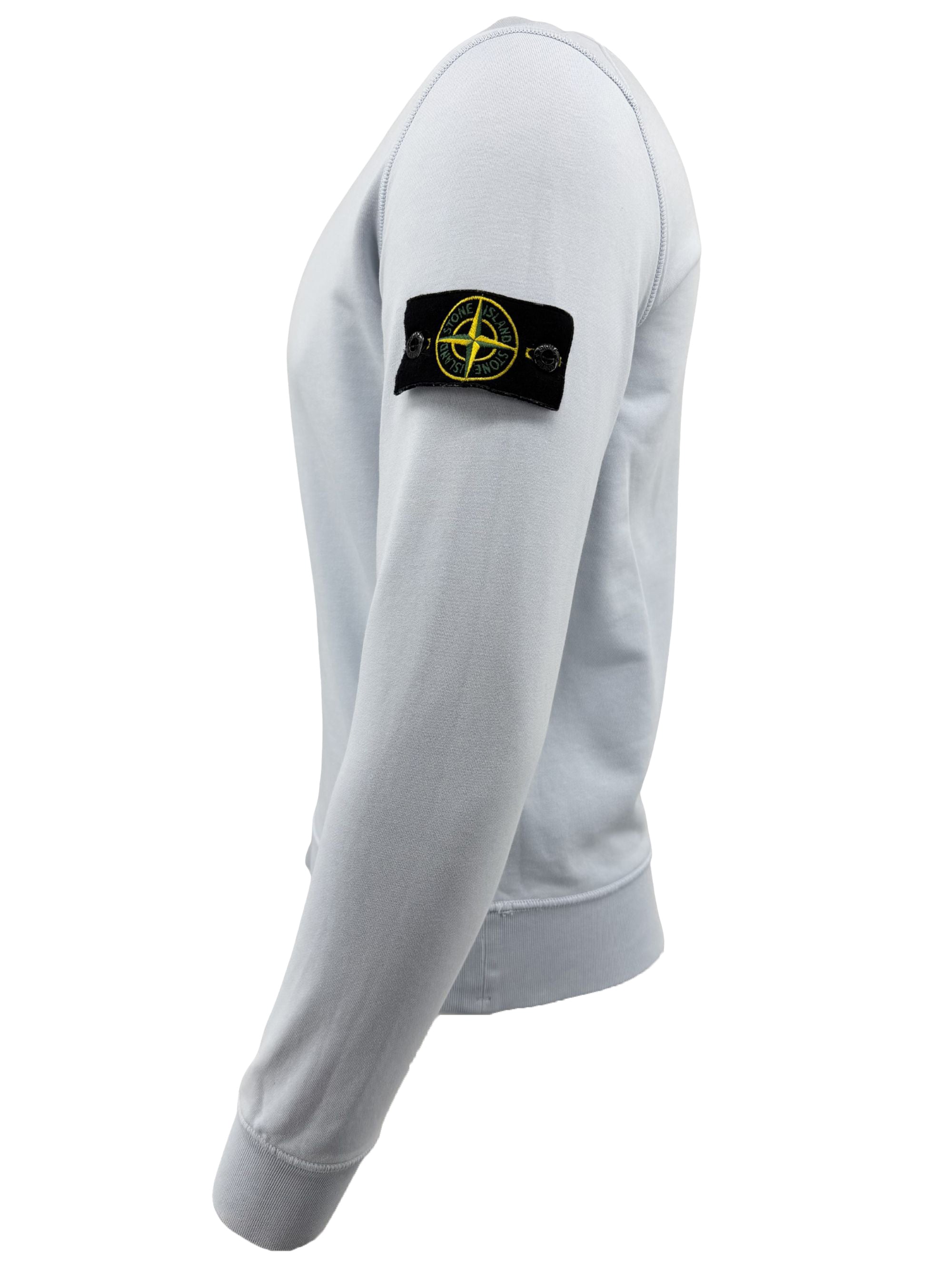 Stone Island Badge Sweatshirt - Light Blue Stone Island