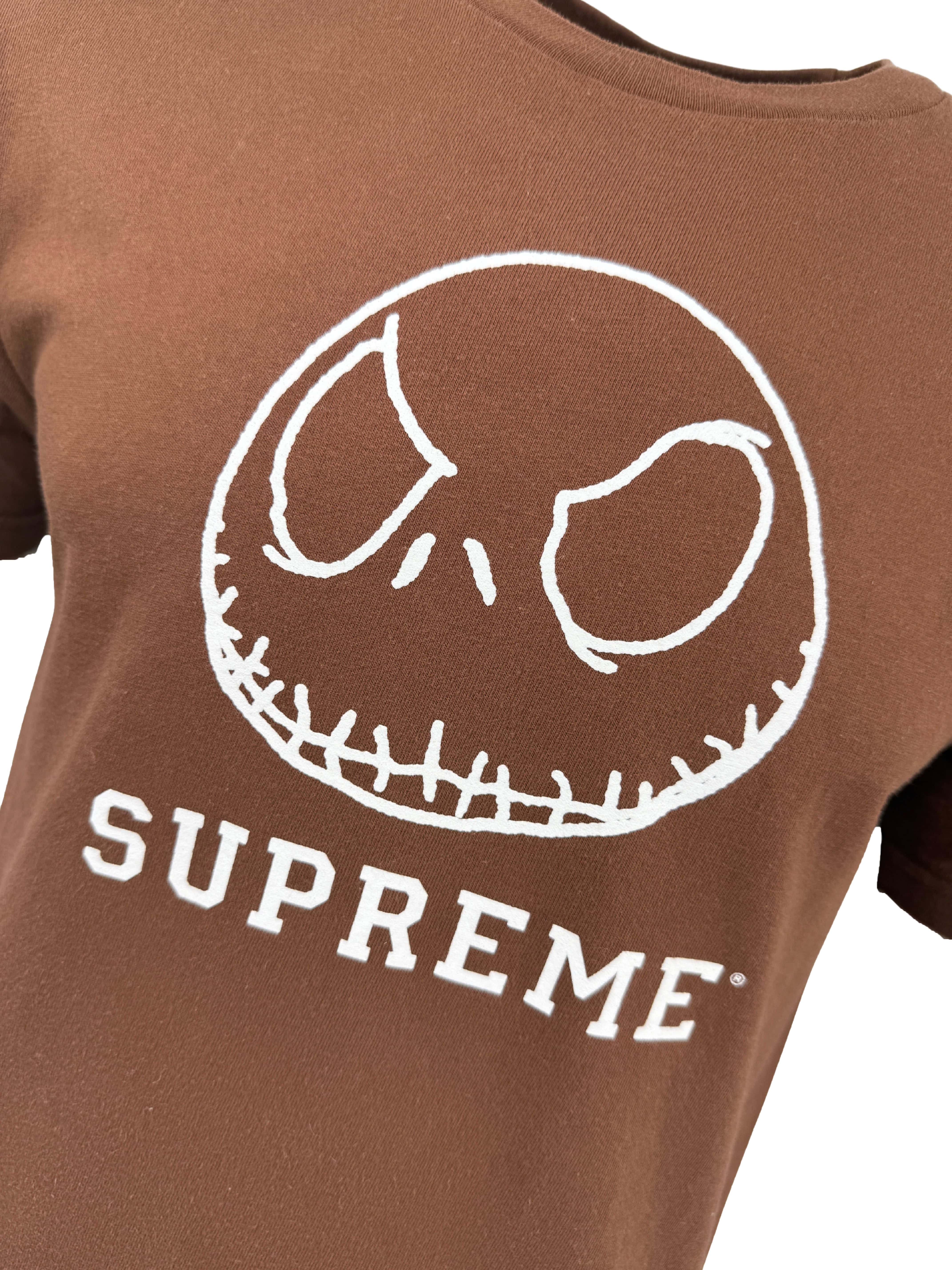 Supreme Skeleton Night before Christmas T-shirt - Brown Supreme