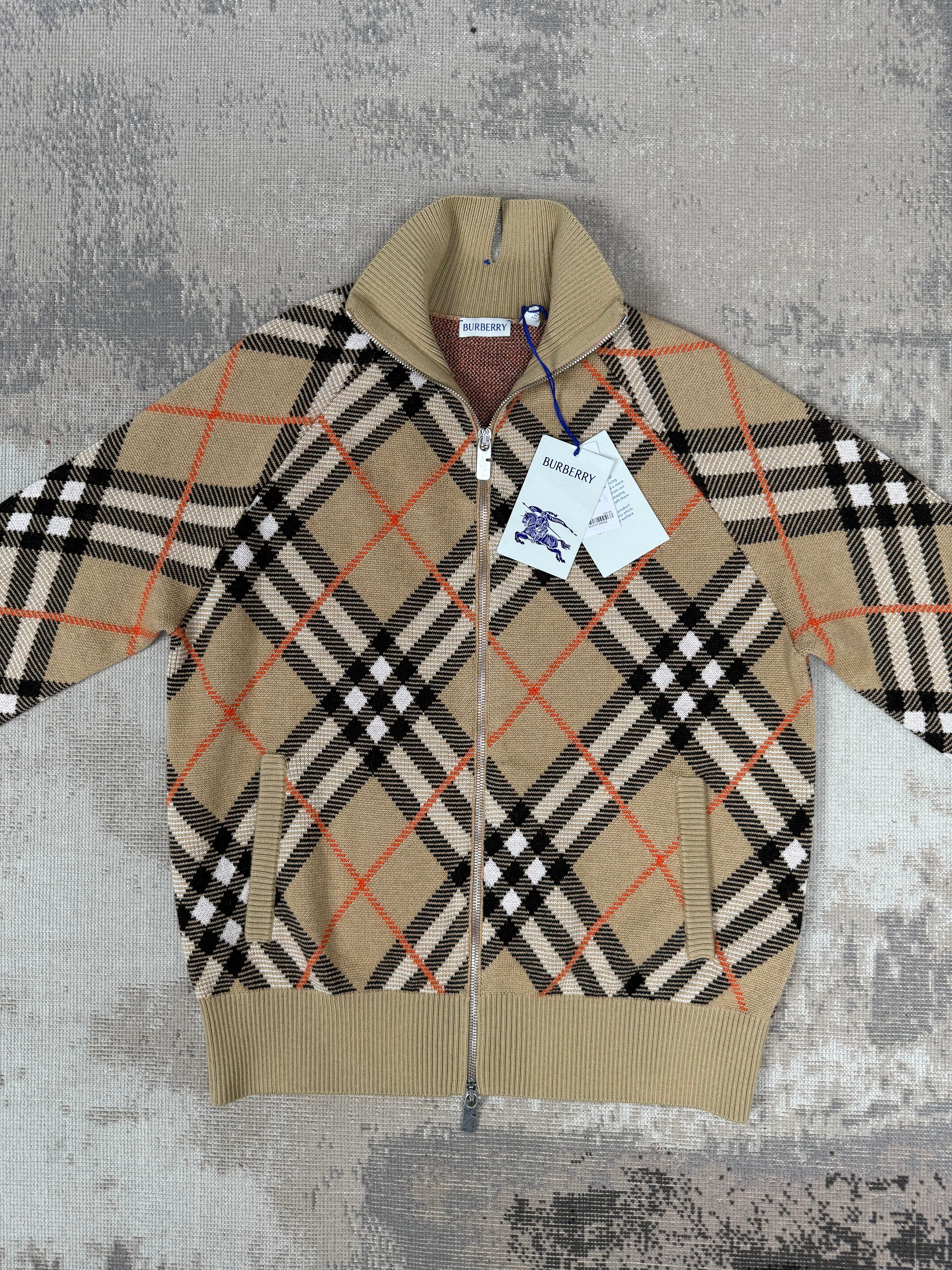 Burberry Check Wool Mohair Blend Jacket - Archive Beige (Unused) Burberry
