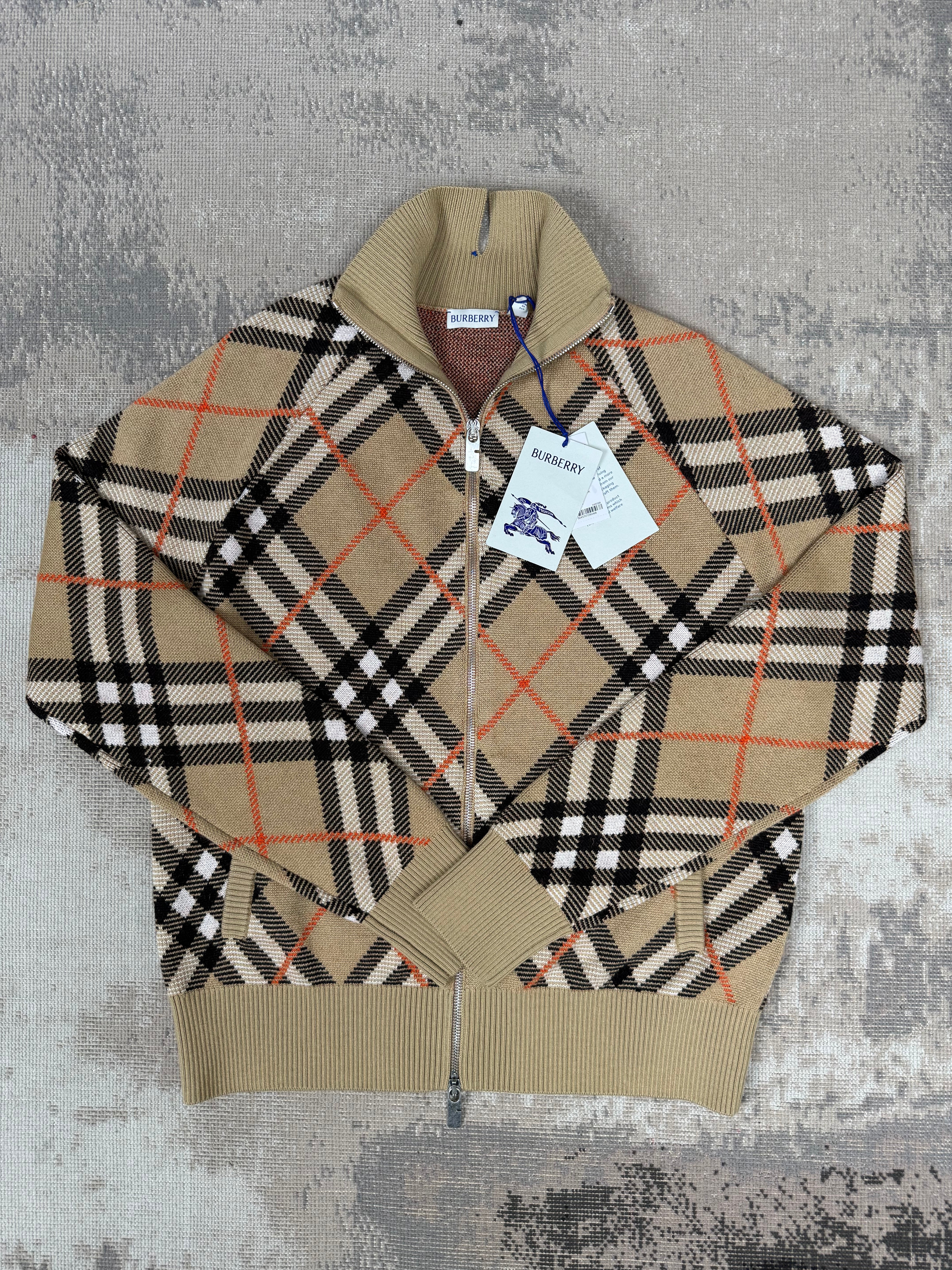 Burberry Check Wool Mohair Blend Jacket - Archive Beige (Unused) Burberry
