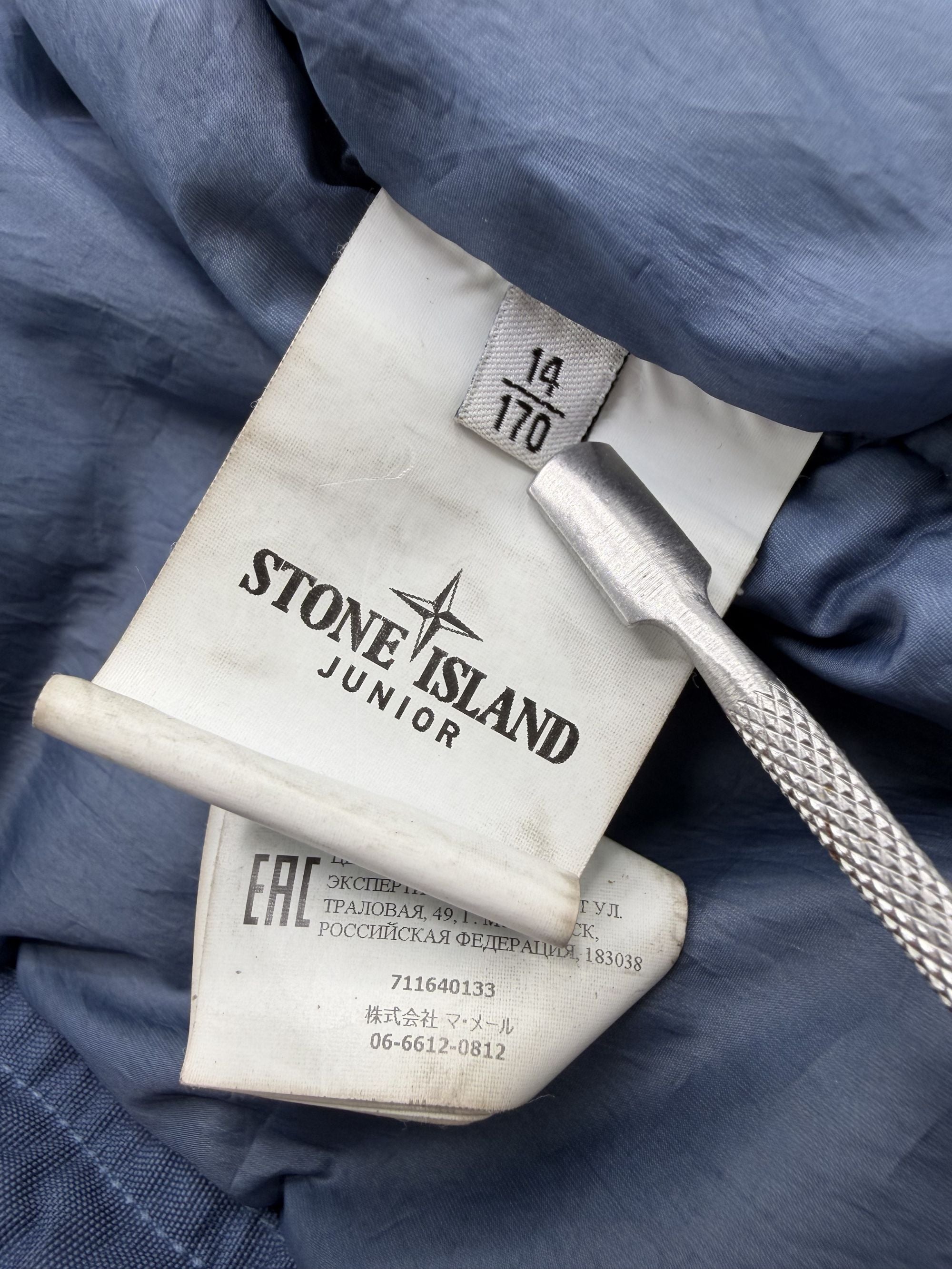 Stone Island Junior Down Jacket - Blue Stone Island