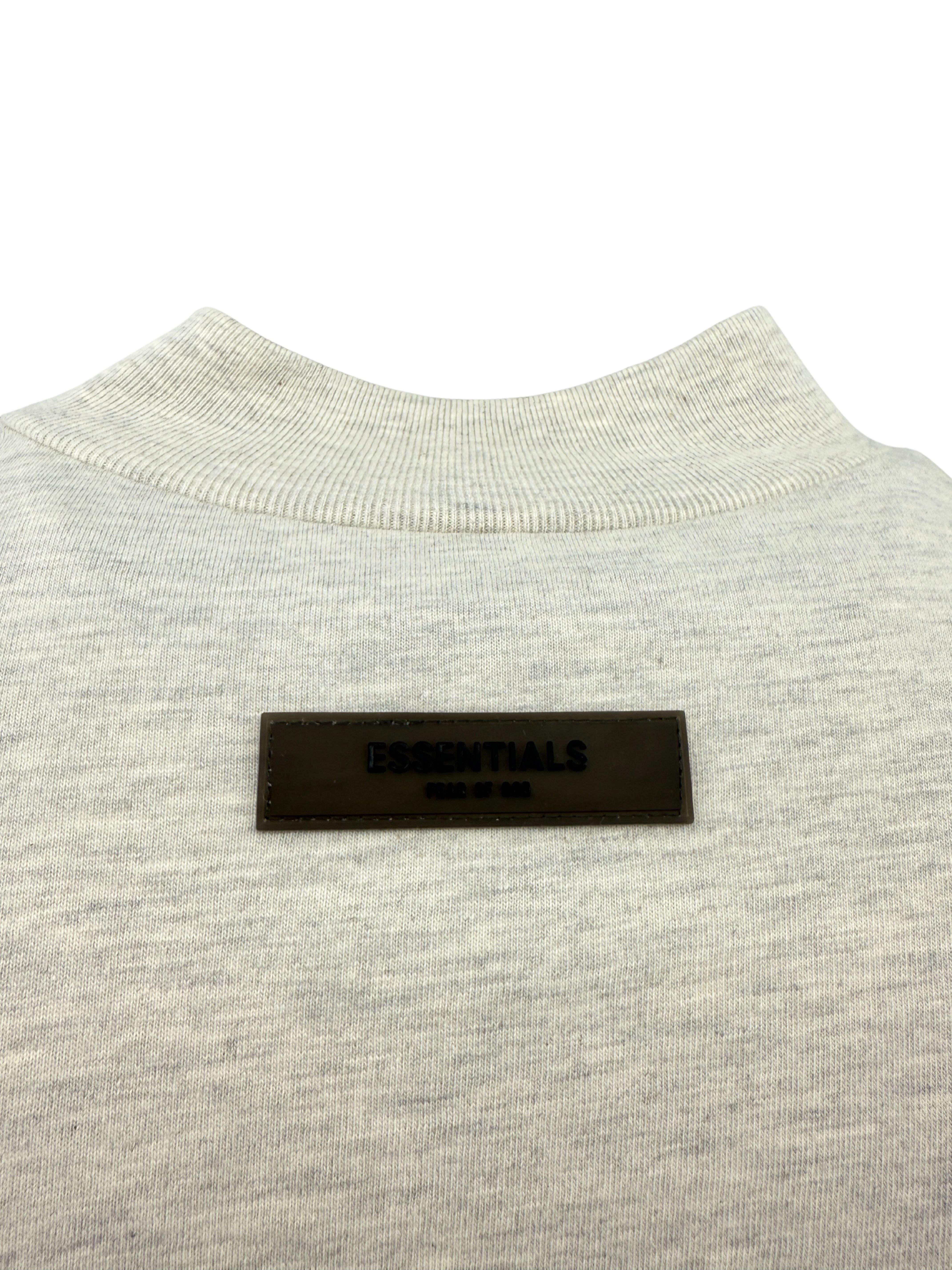 Essentials Fear of God Logo Long Sleeve T-Shirt - Oatmeal Essentials