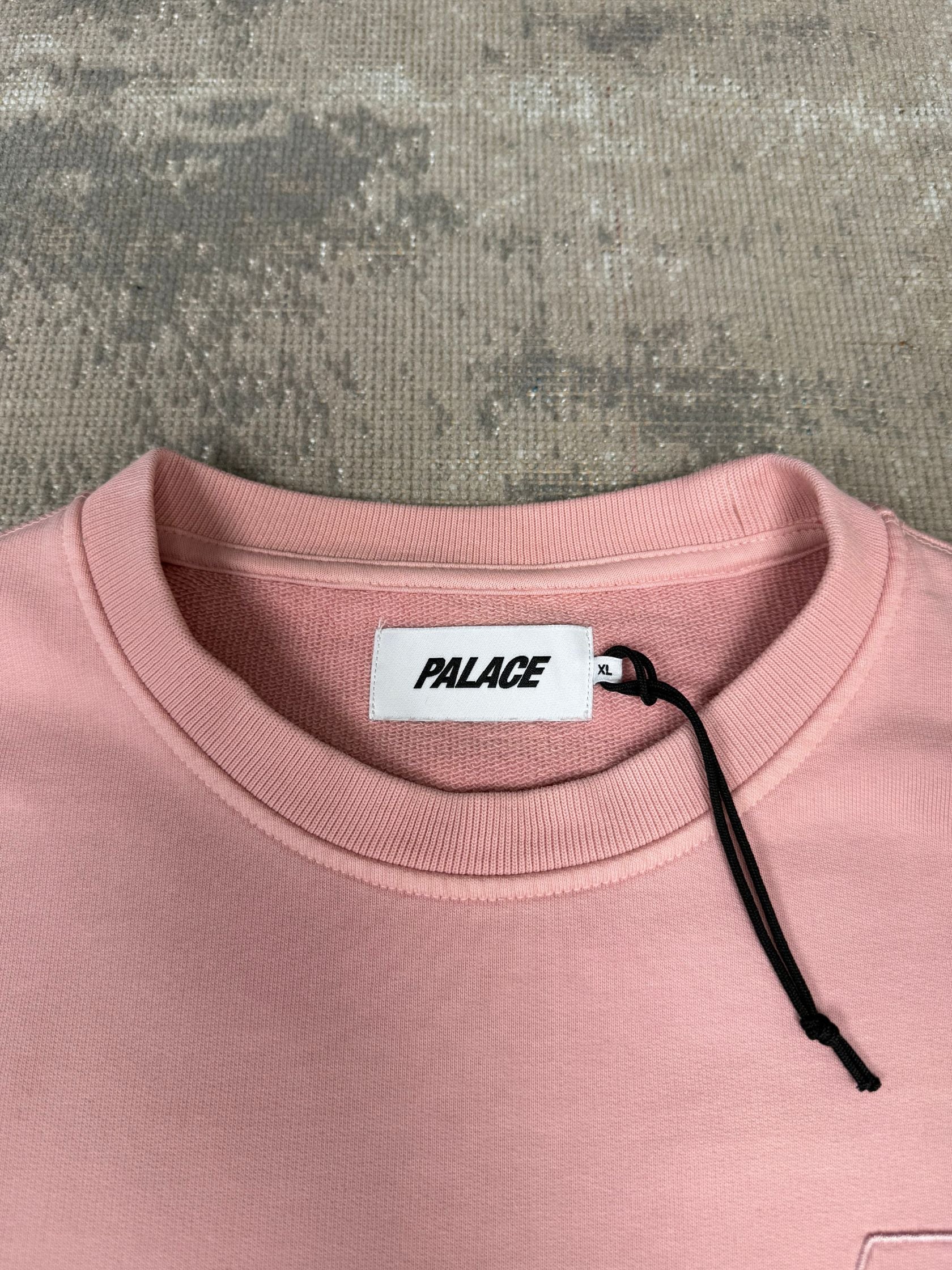Palace Tri-Ferg Stitch Sweatshirt - Pink