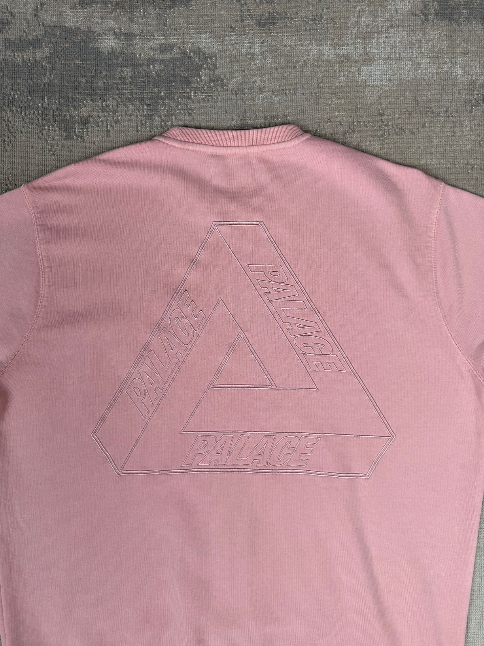 Palace Tri-Ferg Stitch Sweatshirt - Pink