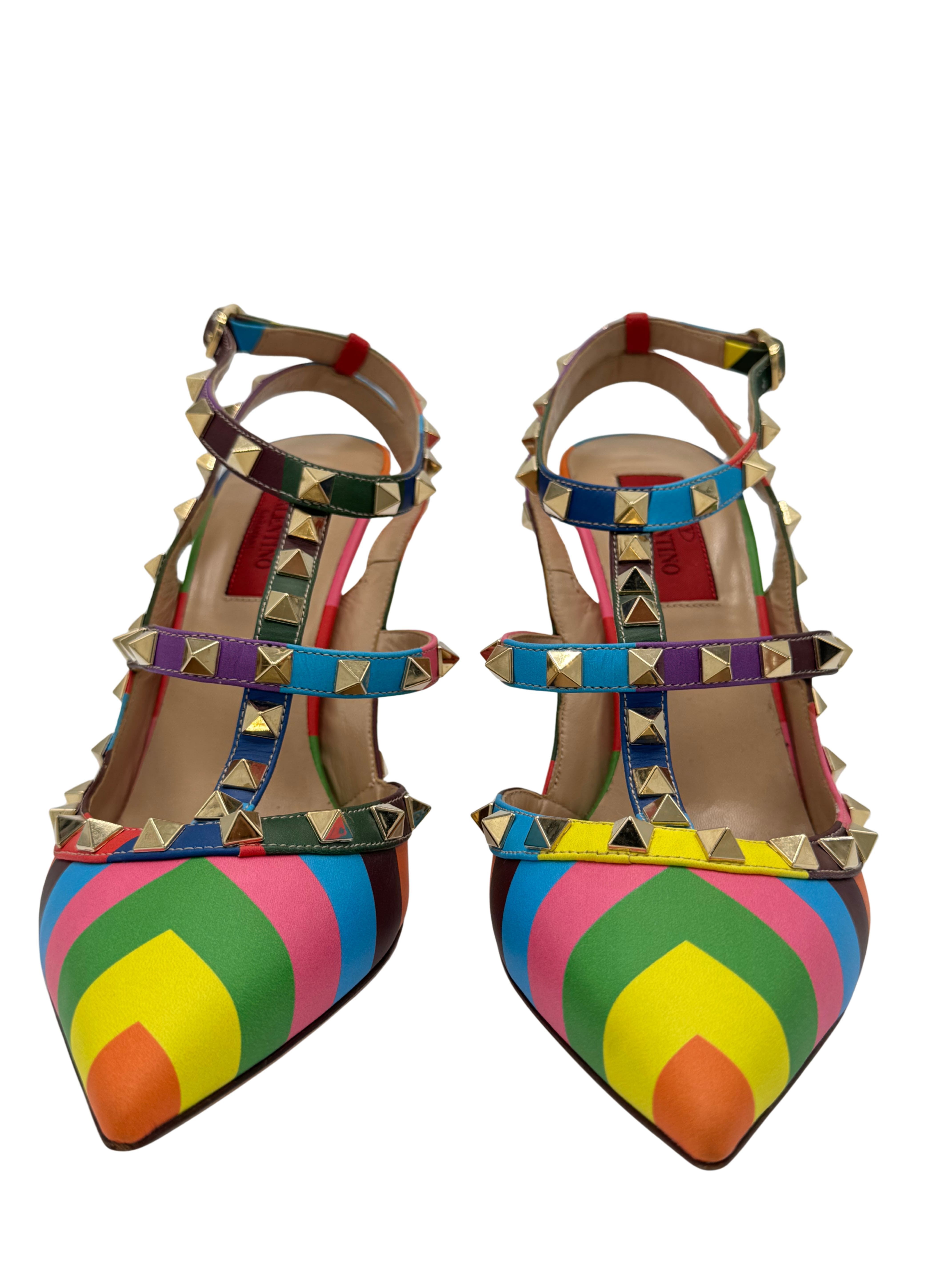 WOMEN'S Valentino Garavani Rockstud Rainbow Heels Valentino