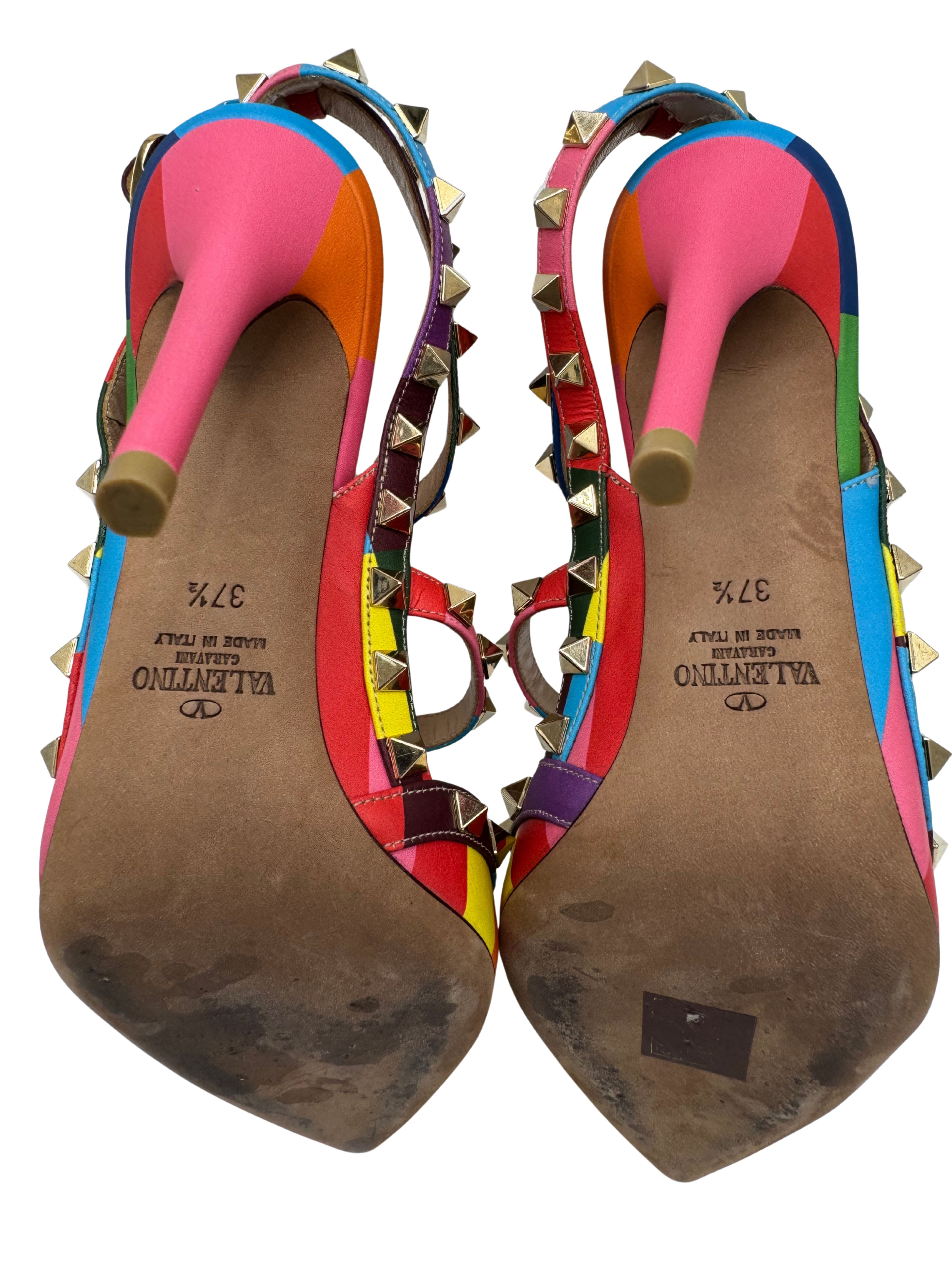 WOMEN'S Valentino Garavani Rockstud Rainbow Heels Valentino