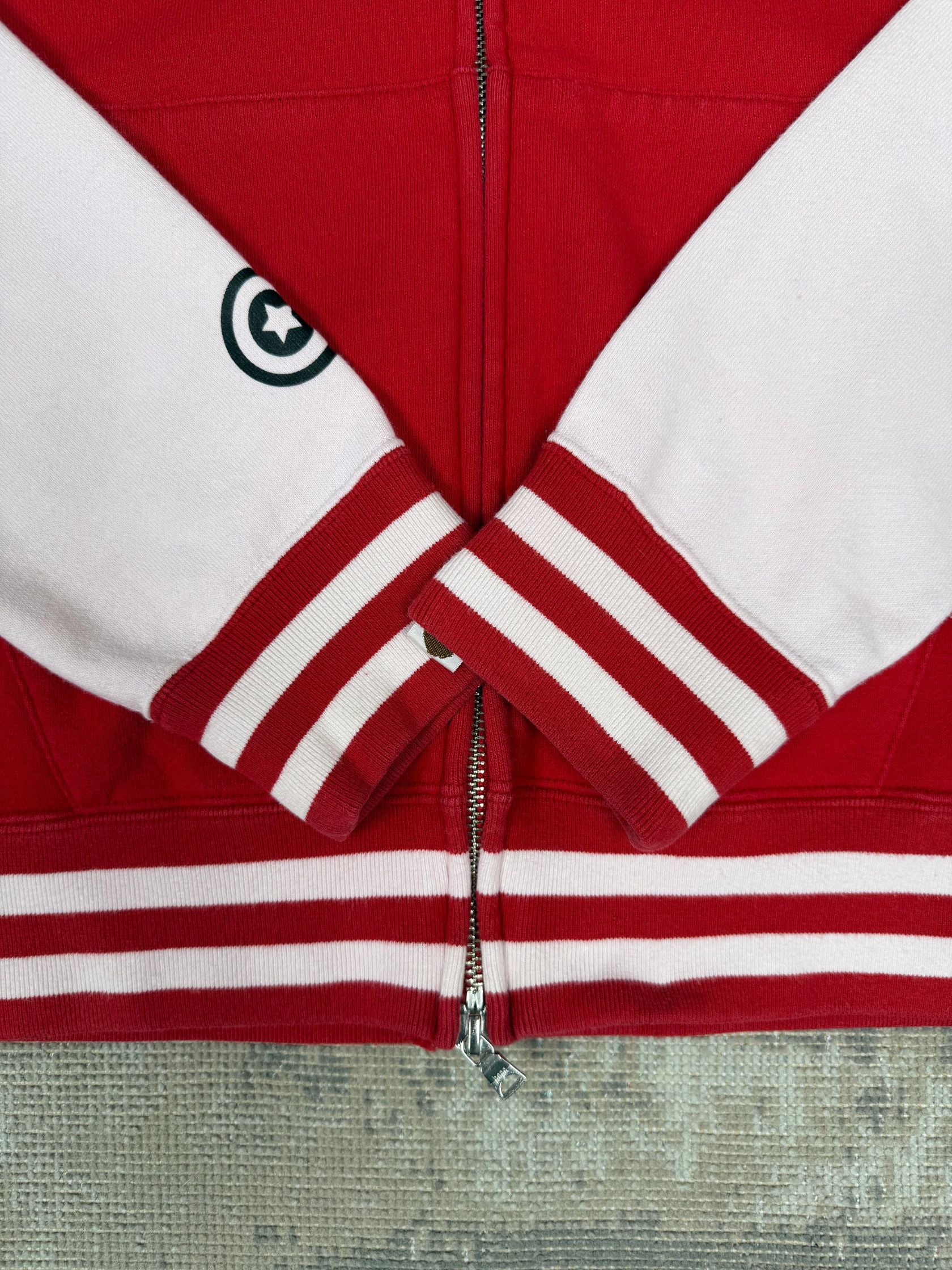 BAPE Shark Full Zip Hoodie - Red BAPE