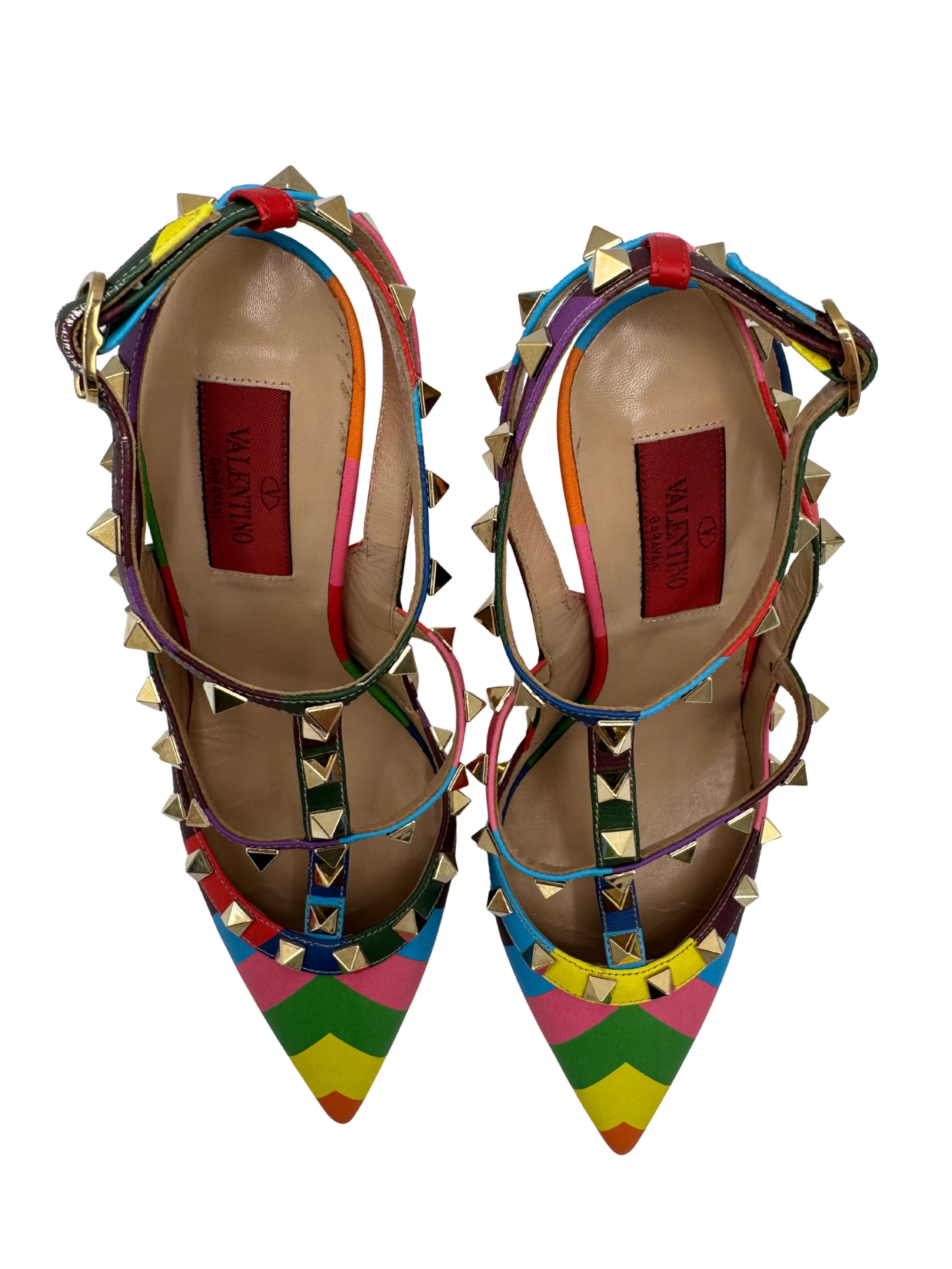 WOMEN'S Valentino Garavani Rockstud Rainbow Heels Valentino