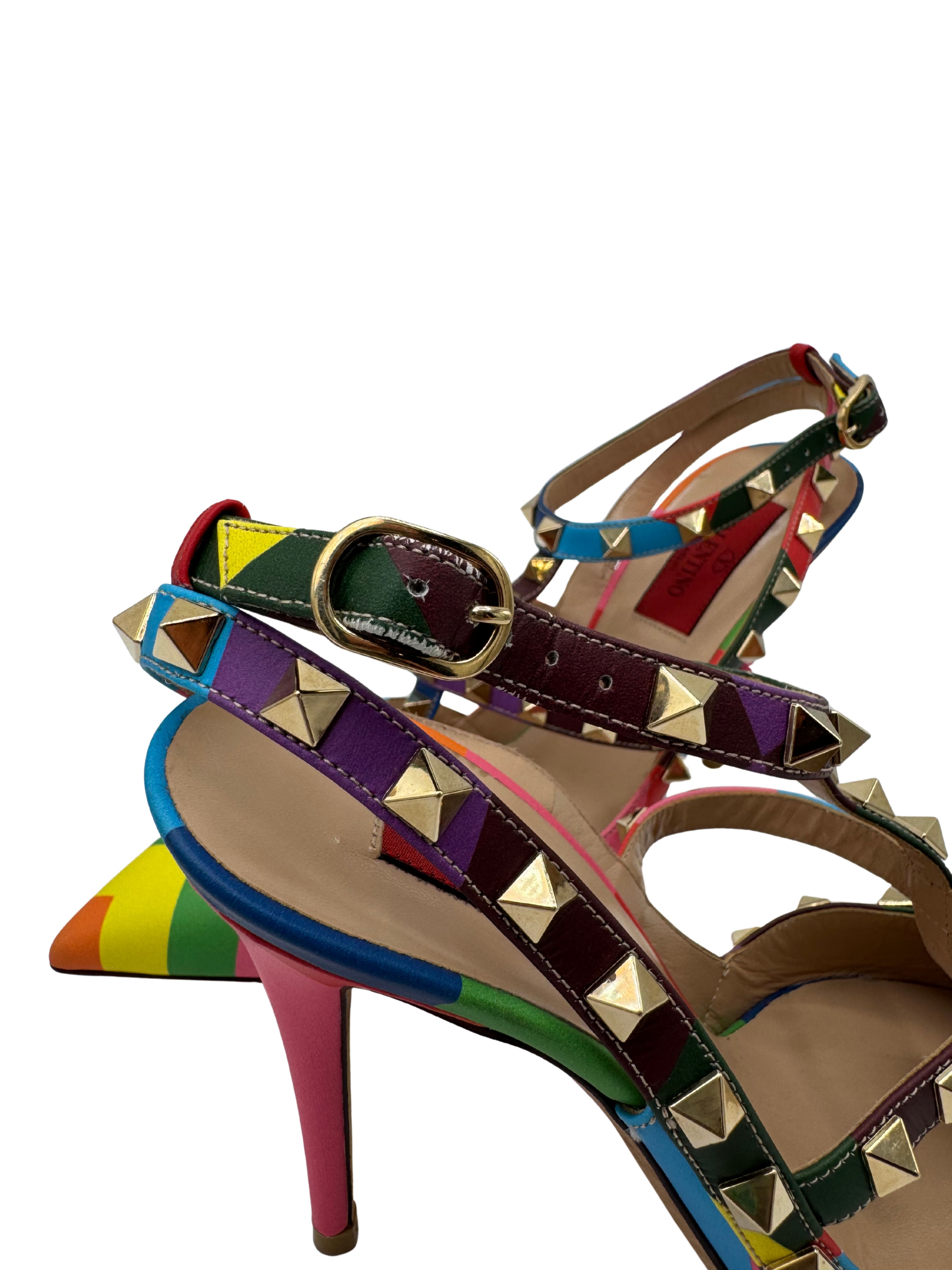 WOMEN'S Valentino Garavani Rockstud Rainbow Heels Valentino