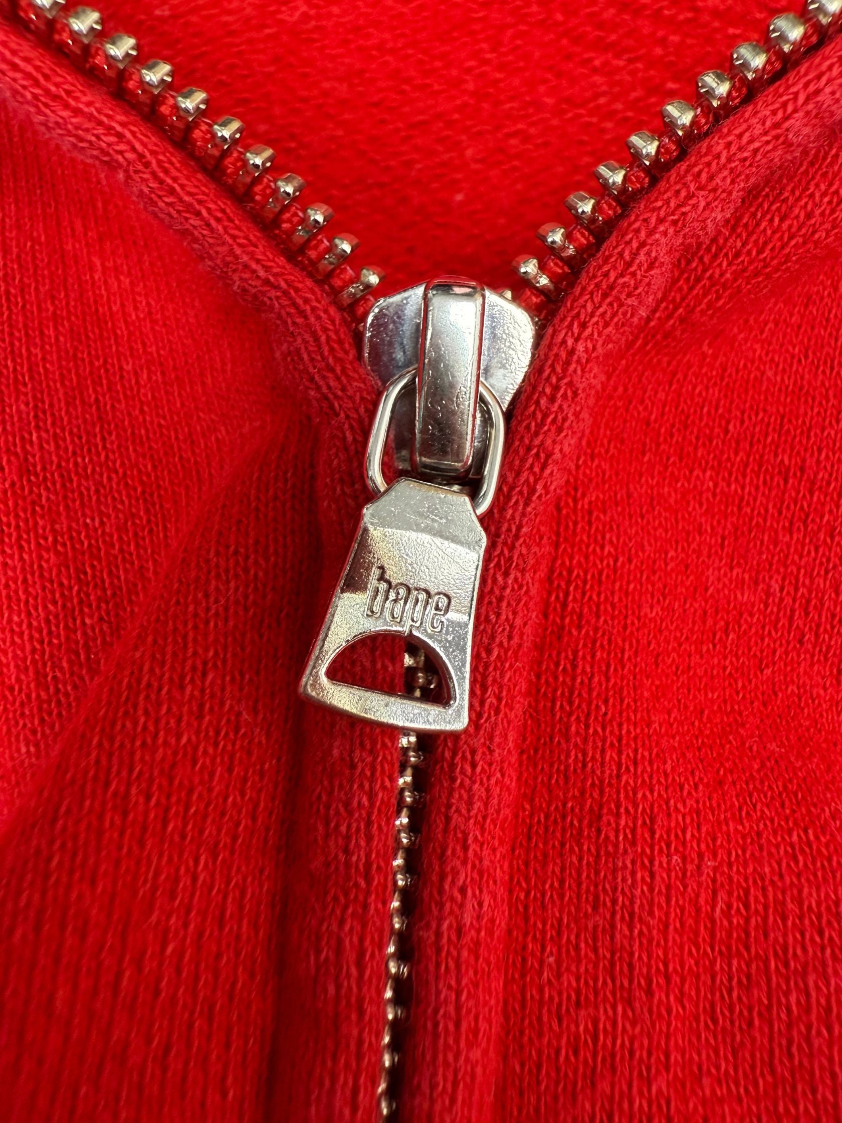 BAPE Shark Full Zip Hoodie - Red BAPE