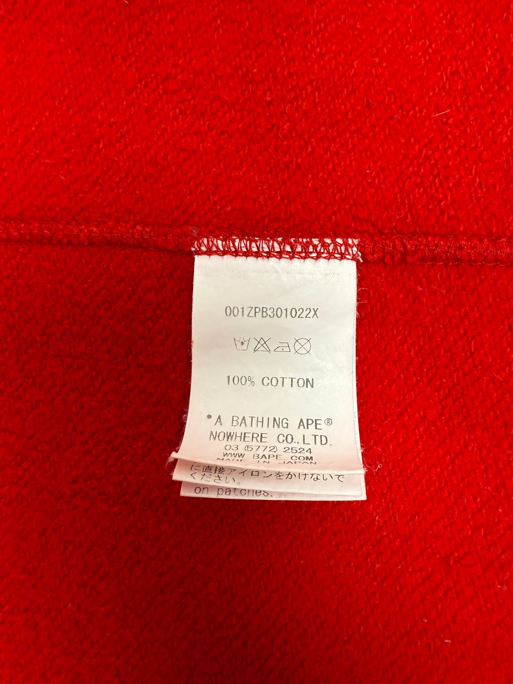 BAPE Shark Full Zip Hoodie - Red BAPE