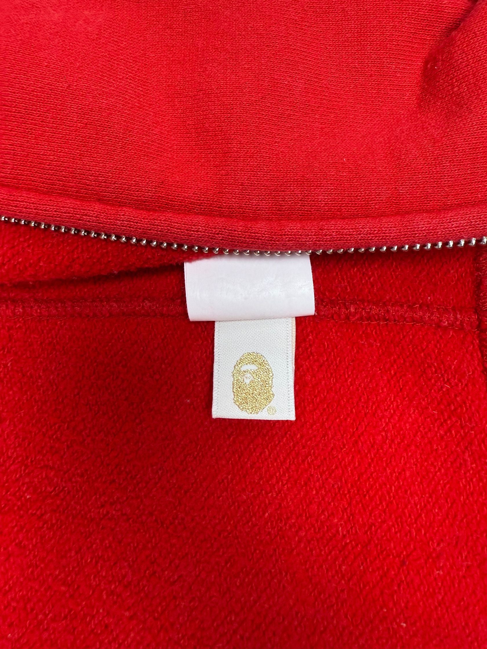 BAPE Shark Full Zip Hoodie - Red BAPE