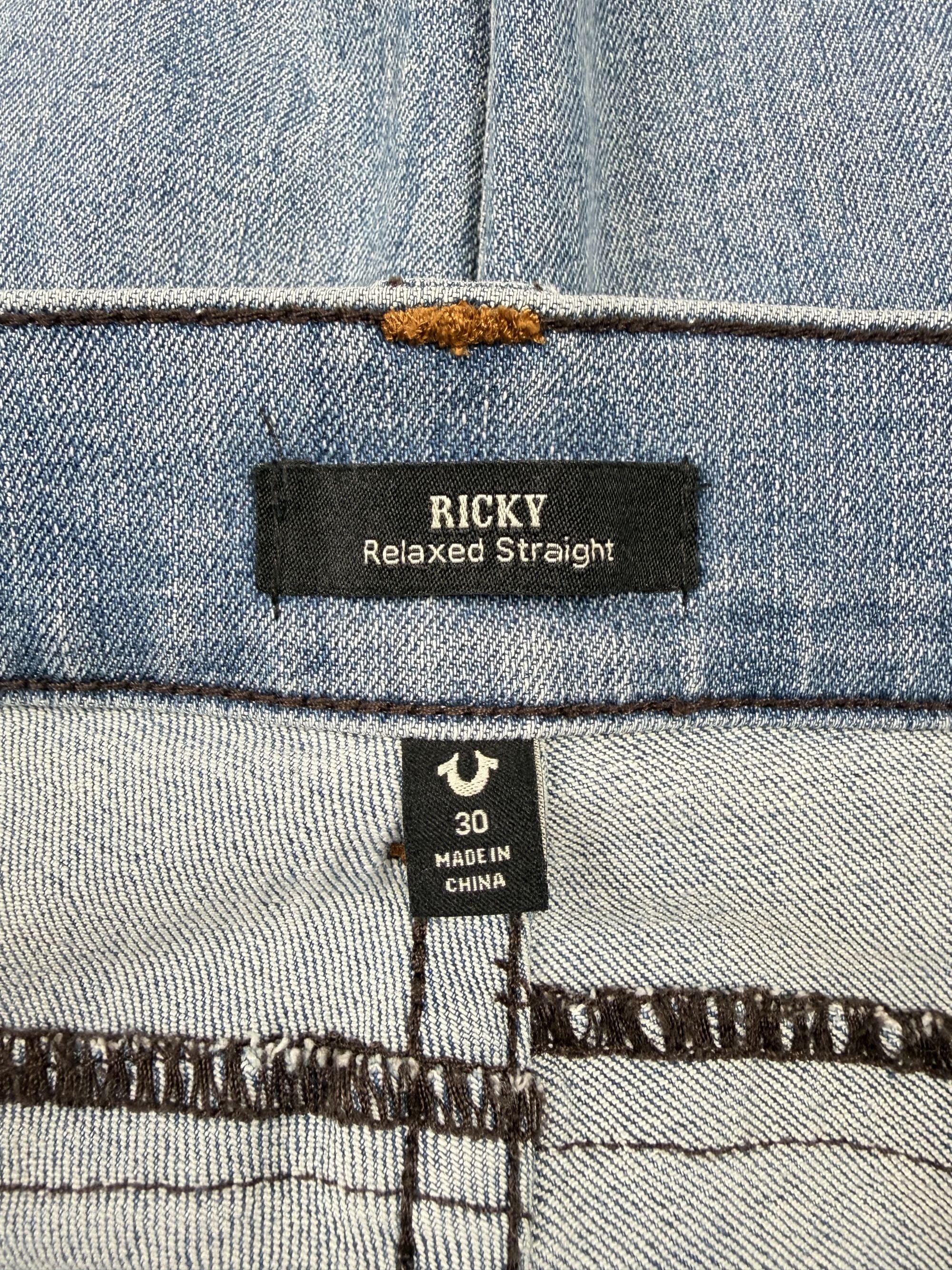 True Religion Ricky Straight Denim Jeans - Blue True Religion